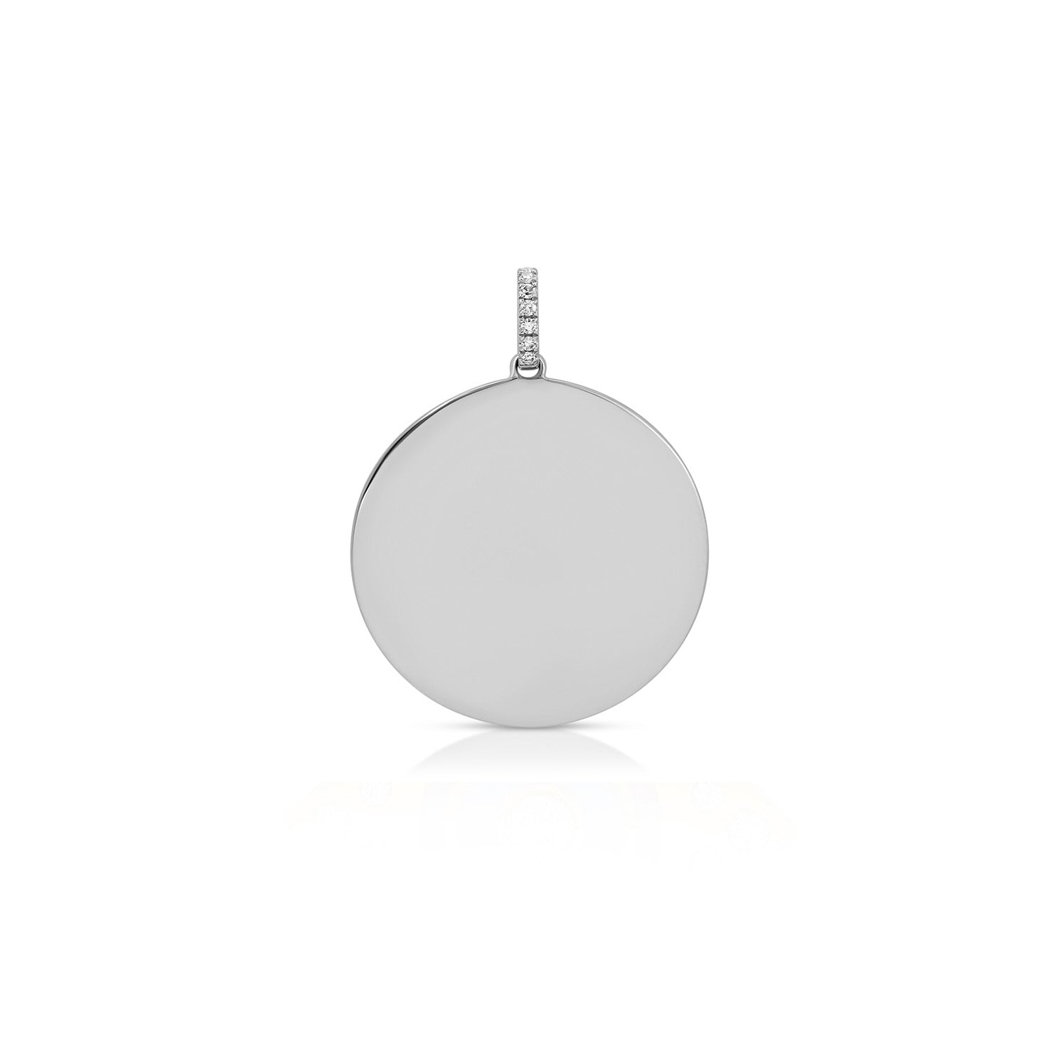Gold Jumbo Round Disc Charm