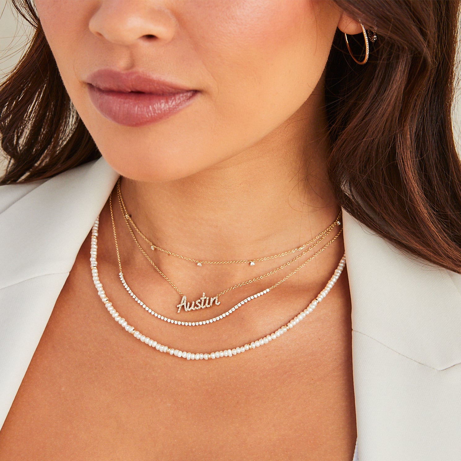 Diamond Segment Necklace