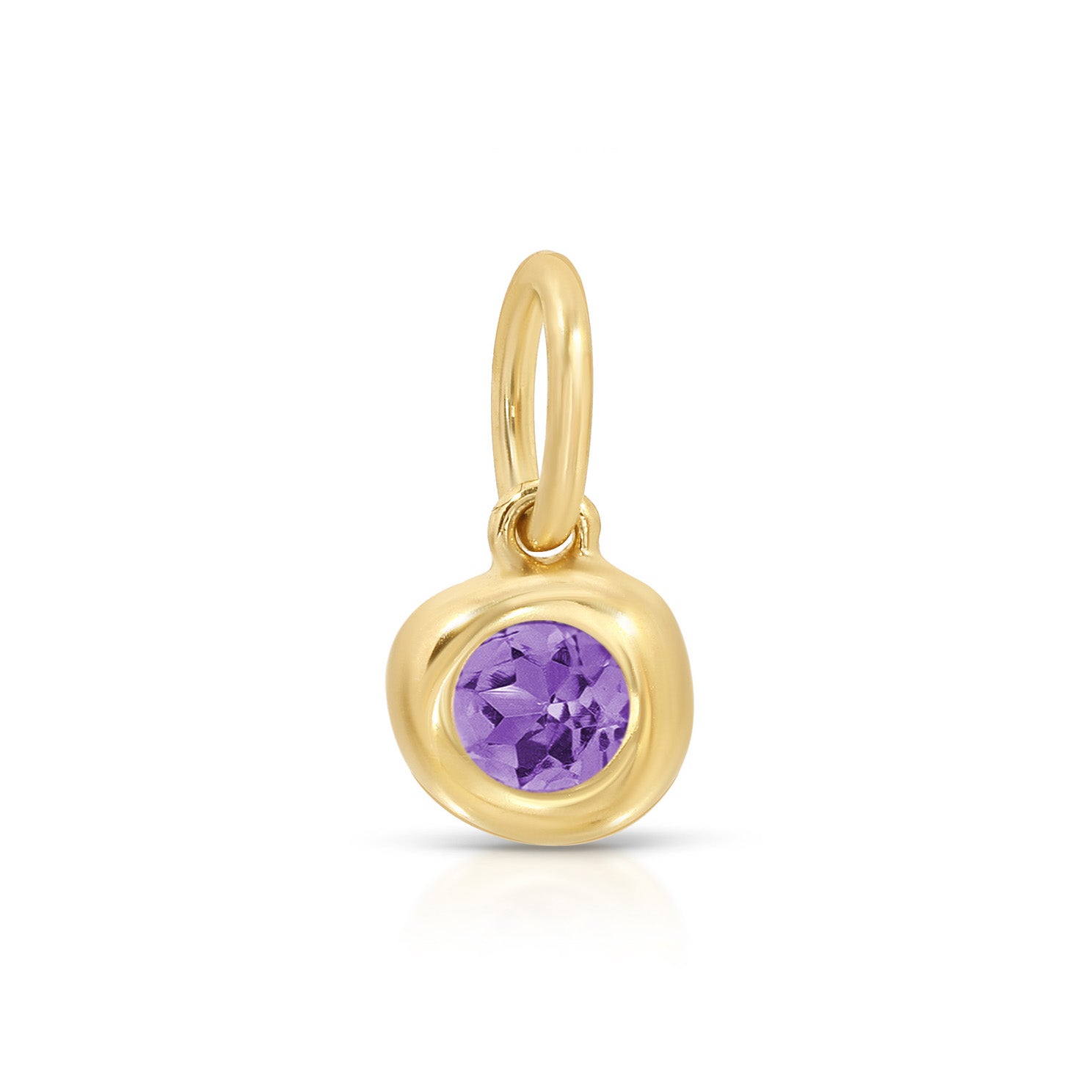 Amethyst Pillow Birthstone Charm