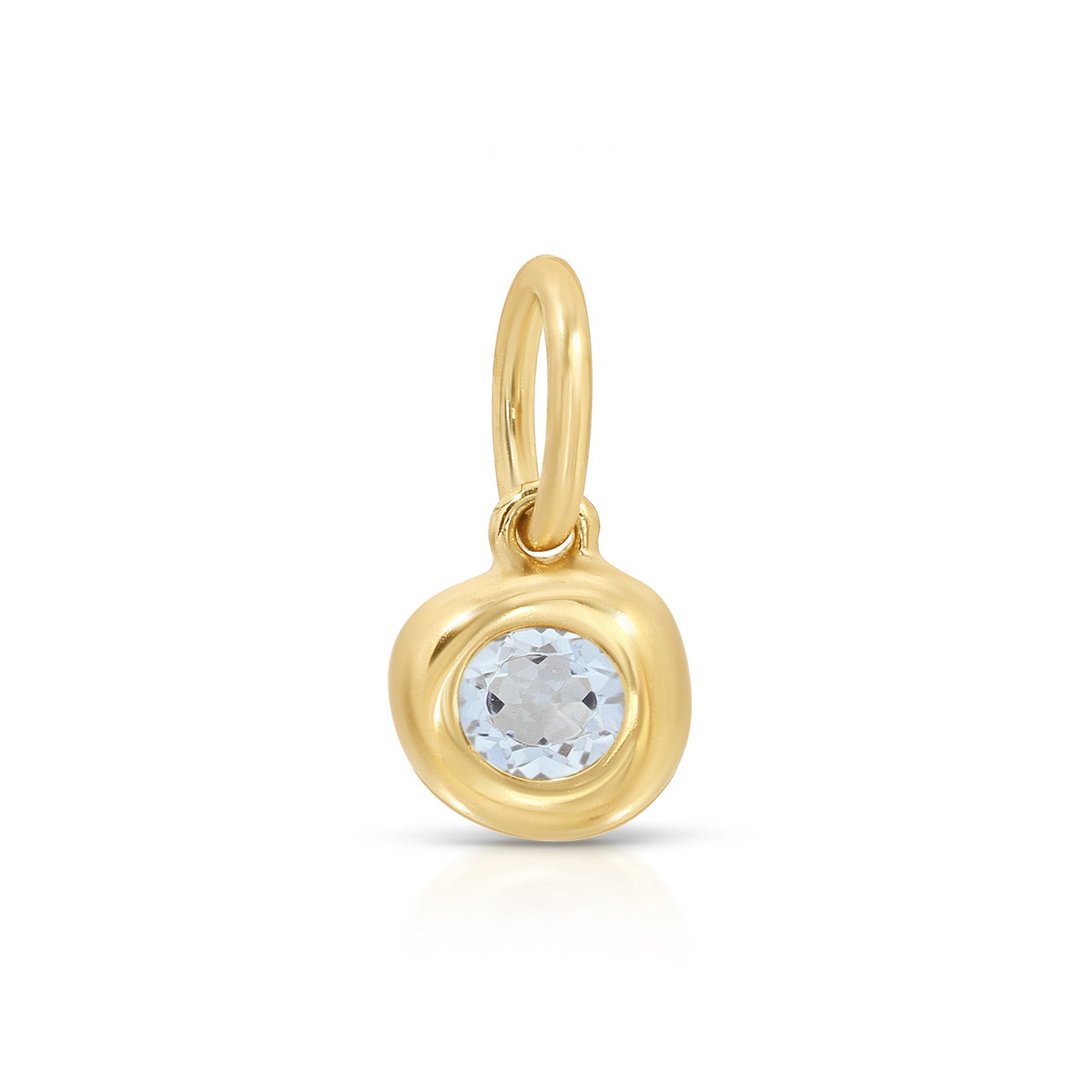 Aquamarine Pillow Birthstone Charm