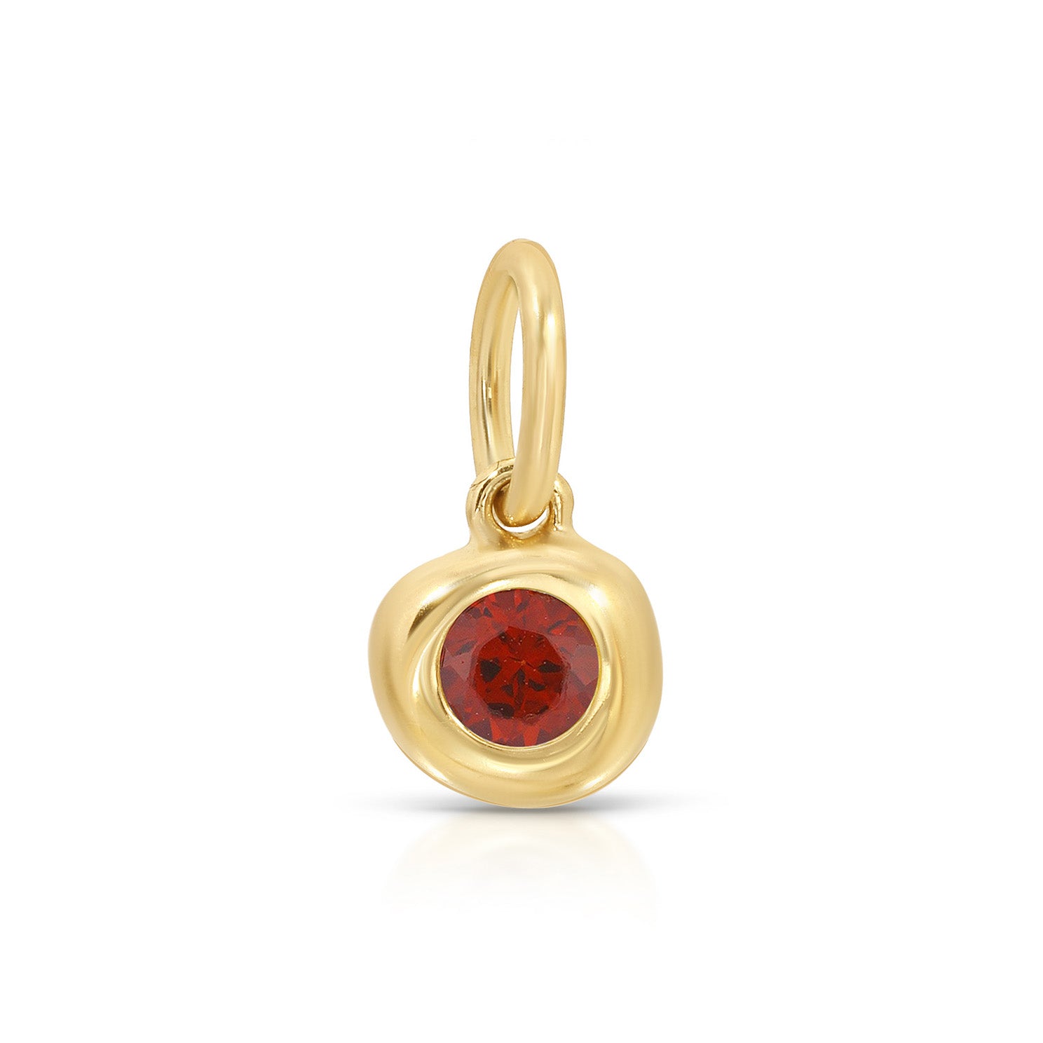 Garnet Pillow Birthstone Charm