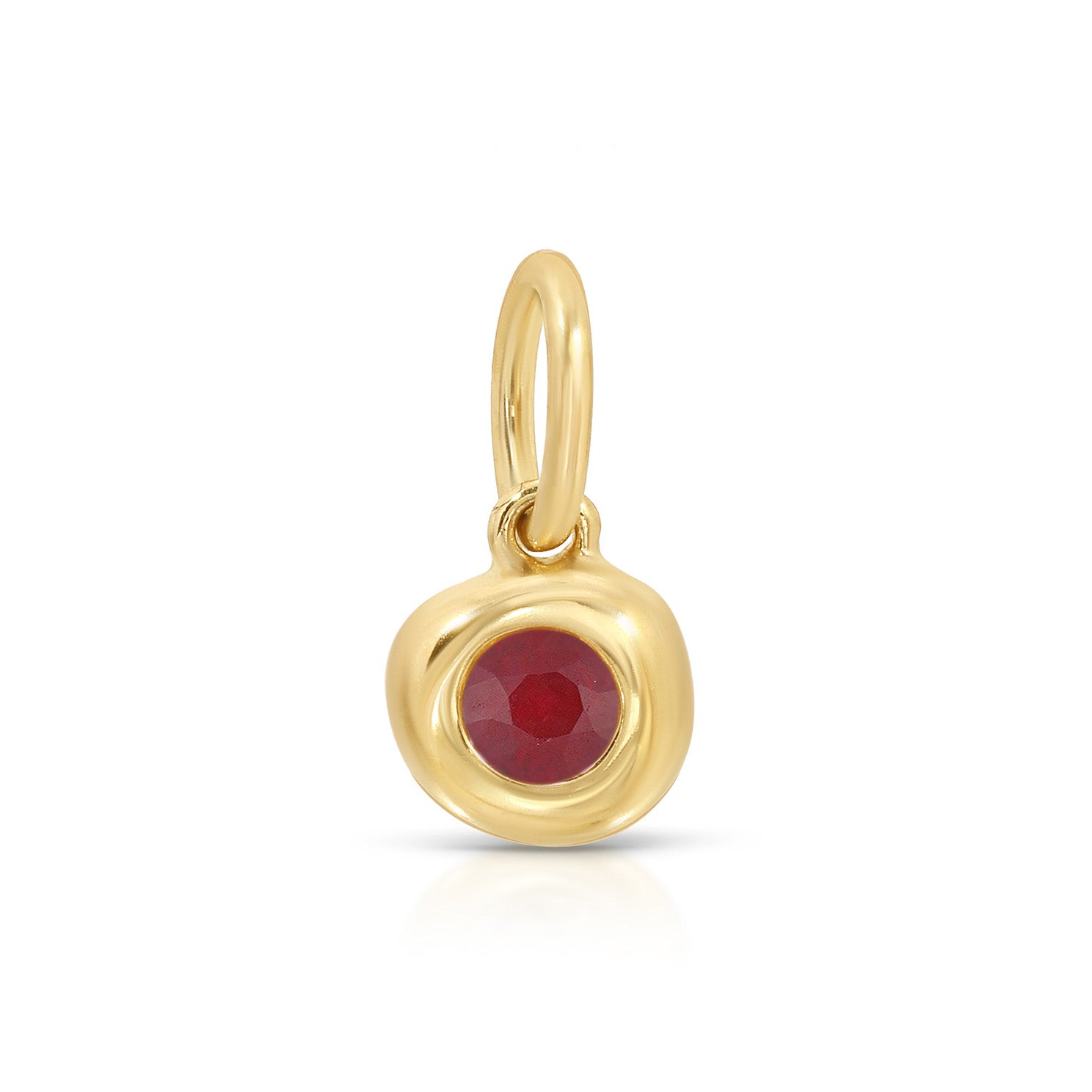 Ruby Pillow Birthstone Charm