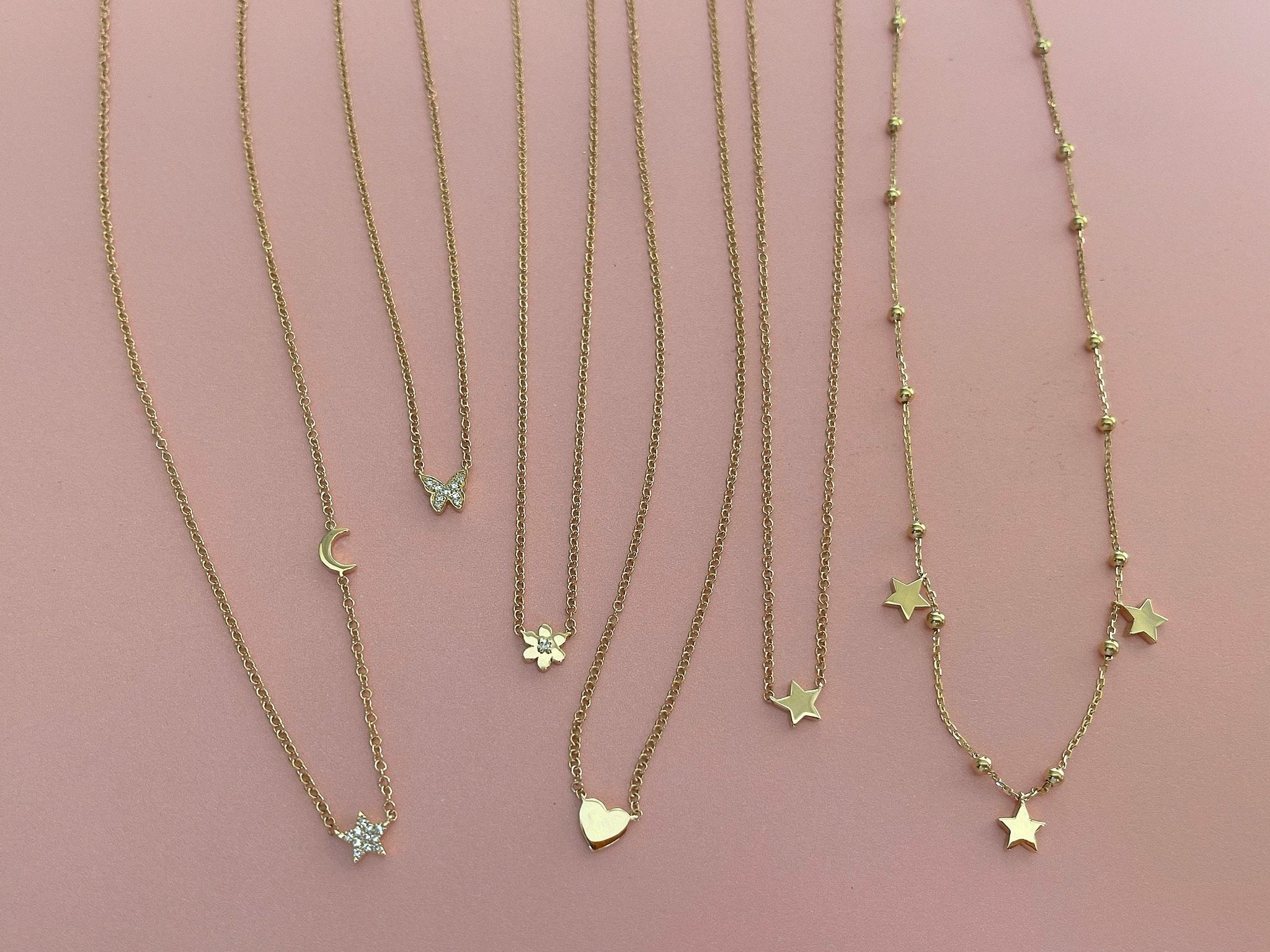 Baby Diamond Butterfly Necklace