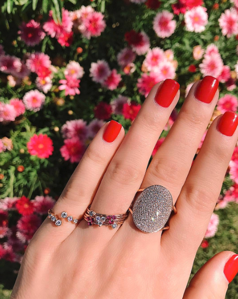 Diamond Jumbo Oval Ring