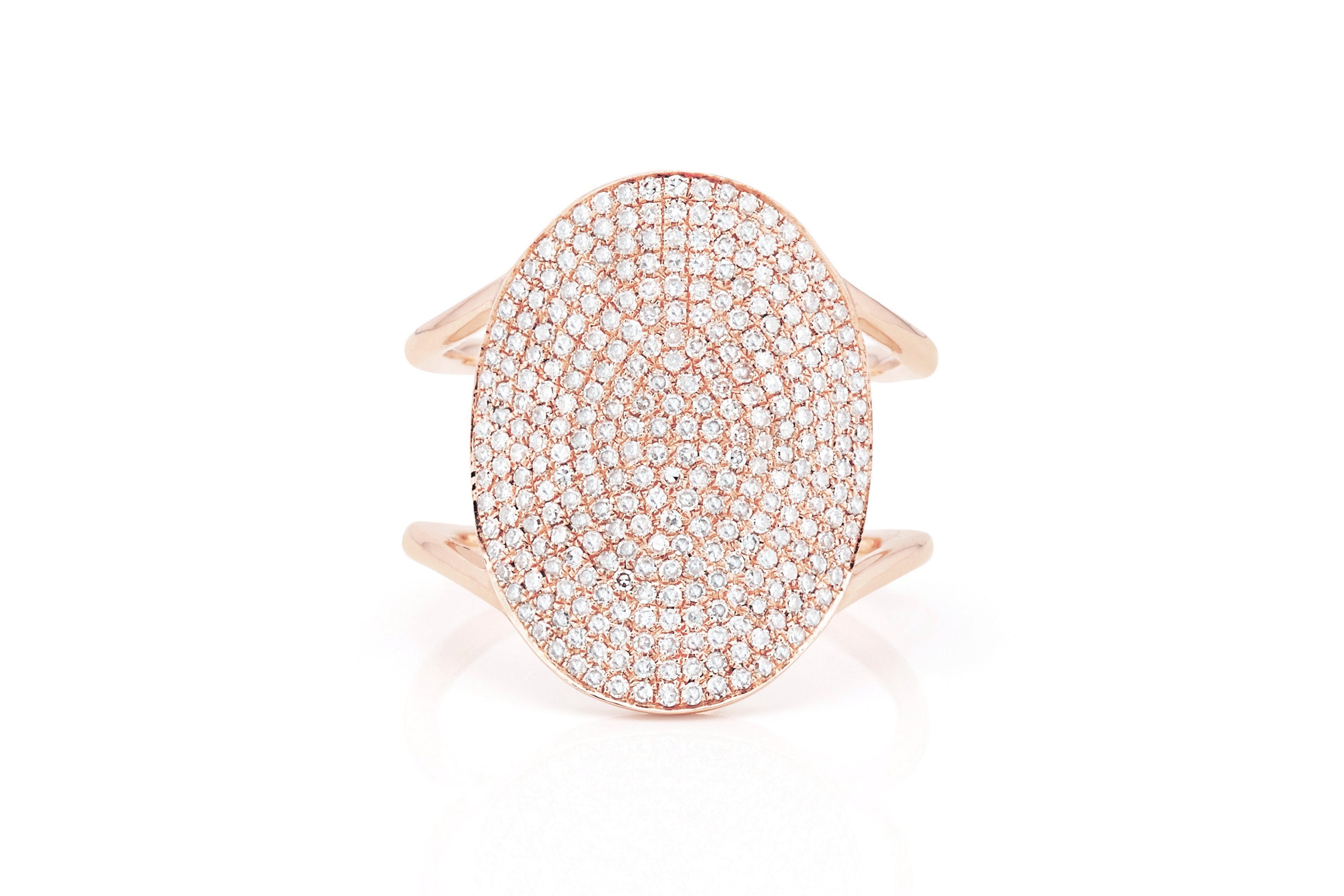 Diamond Jumbo Oval Ring