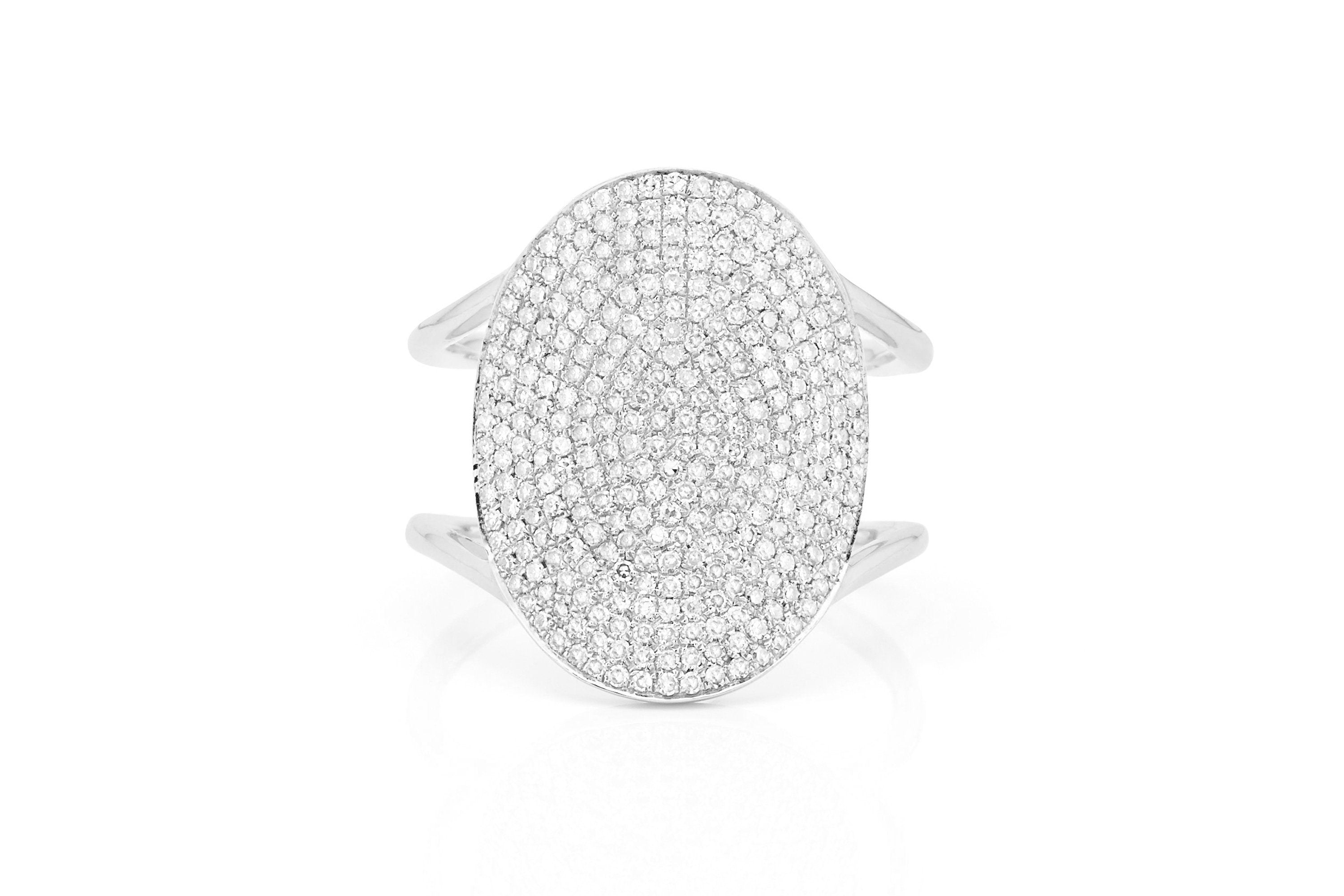 Diamond Jumbo Oval Ring