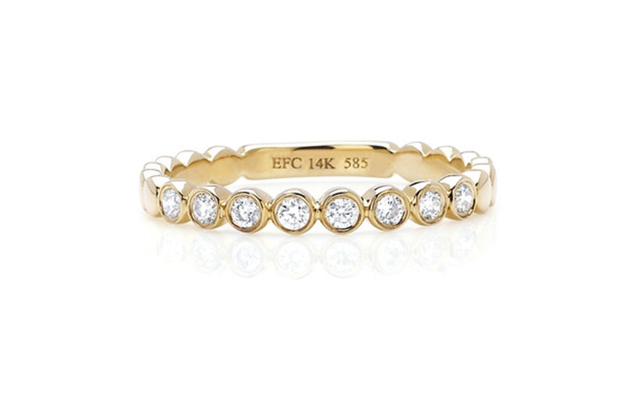 EF Collection Diamond Bezel Stack Ring - 1