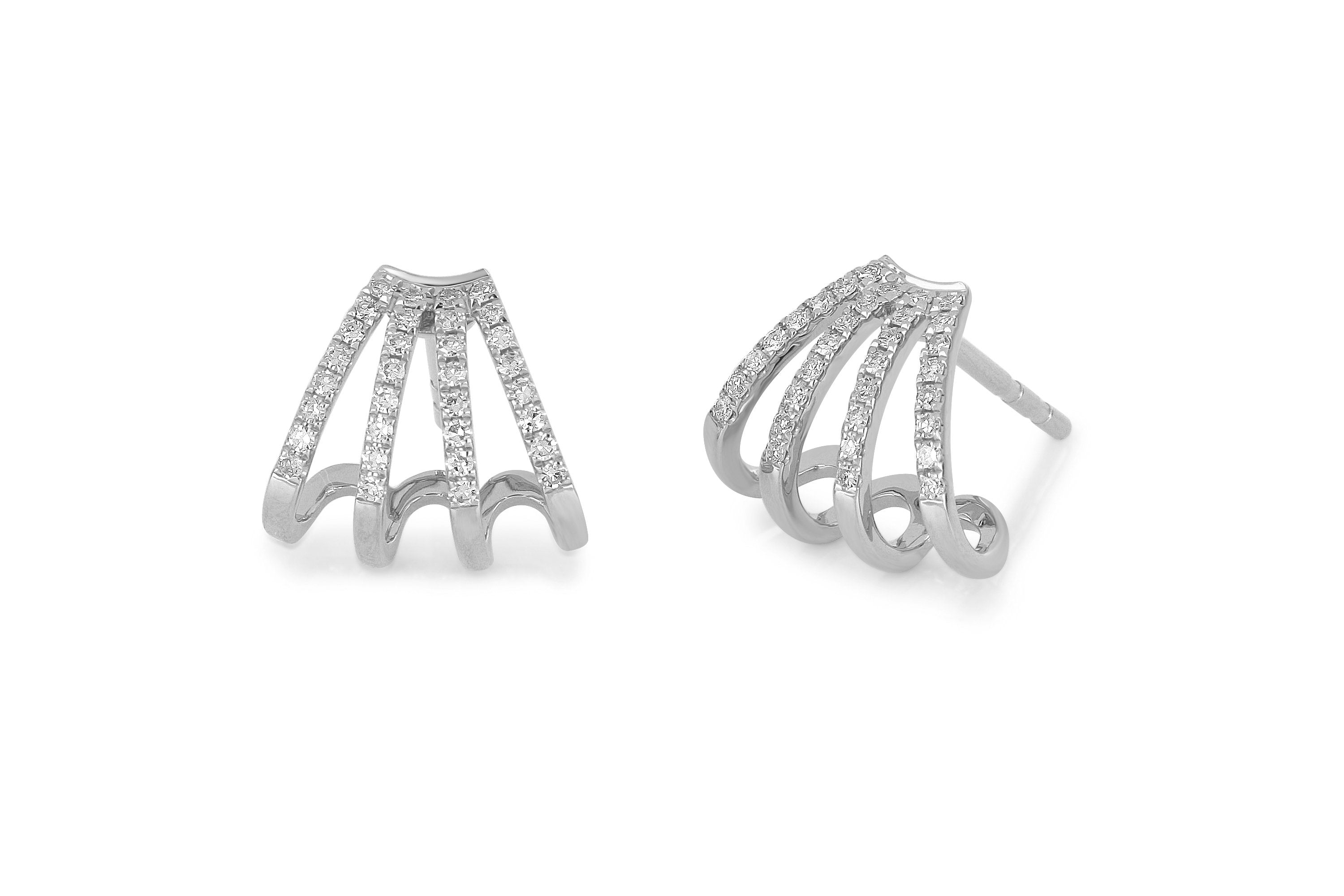 Diamond Multi Huggie Earring