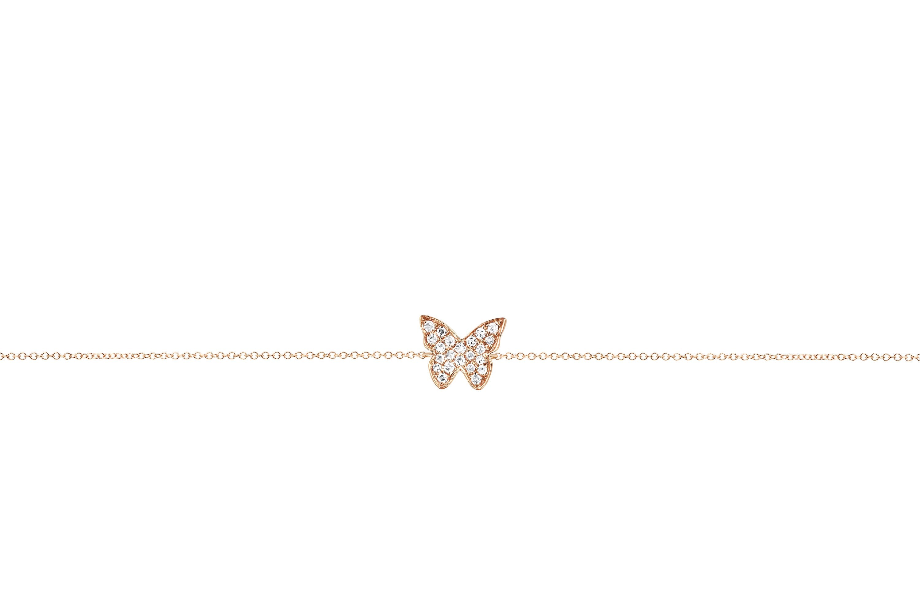 Diamond Butterfly Bracelet