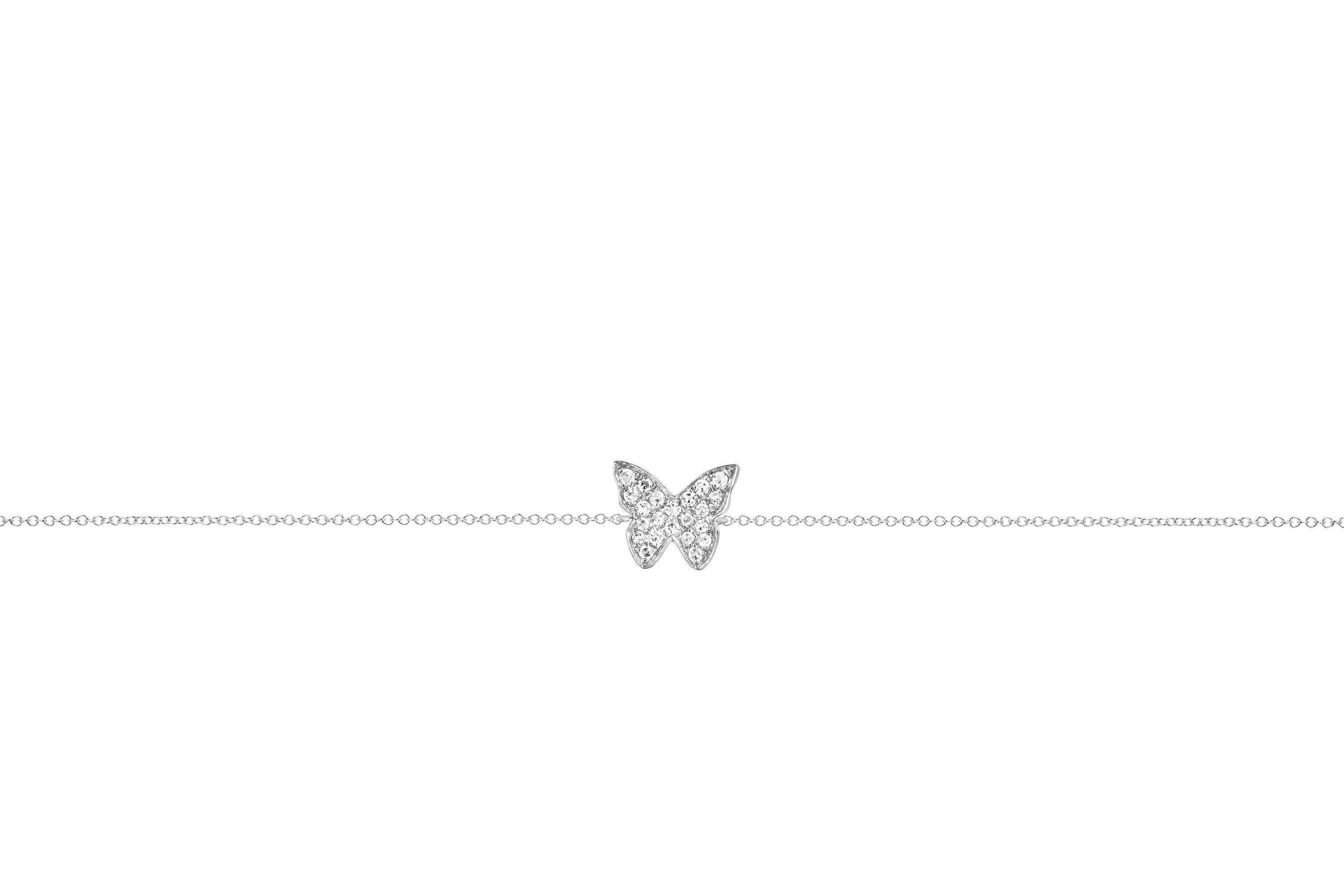 Diamond Butterfly Bracelet