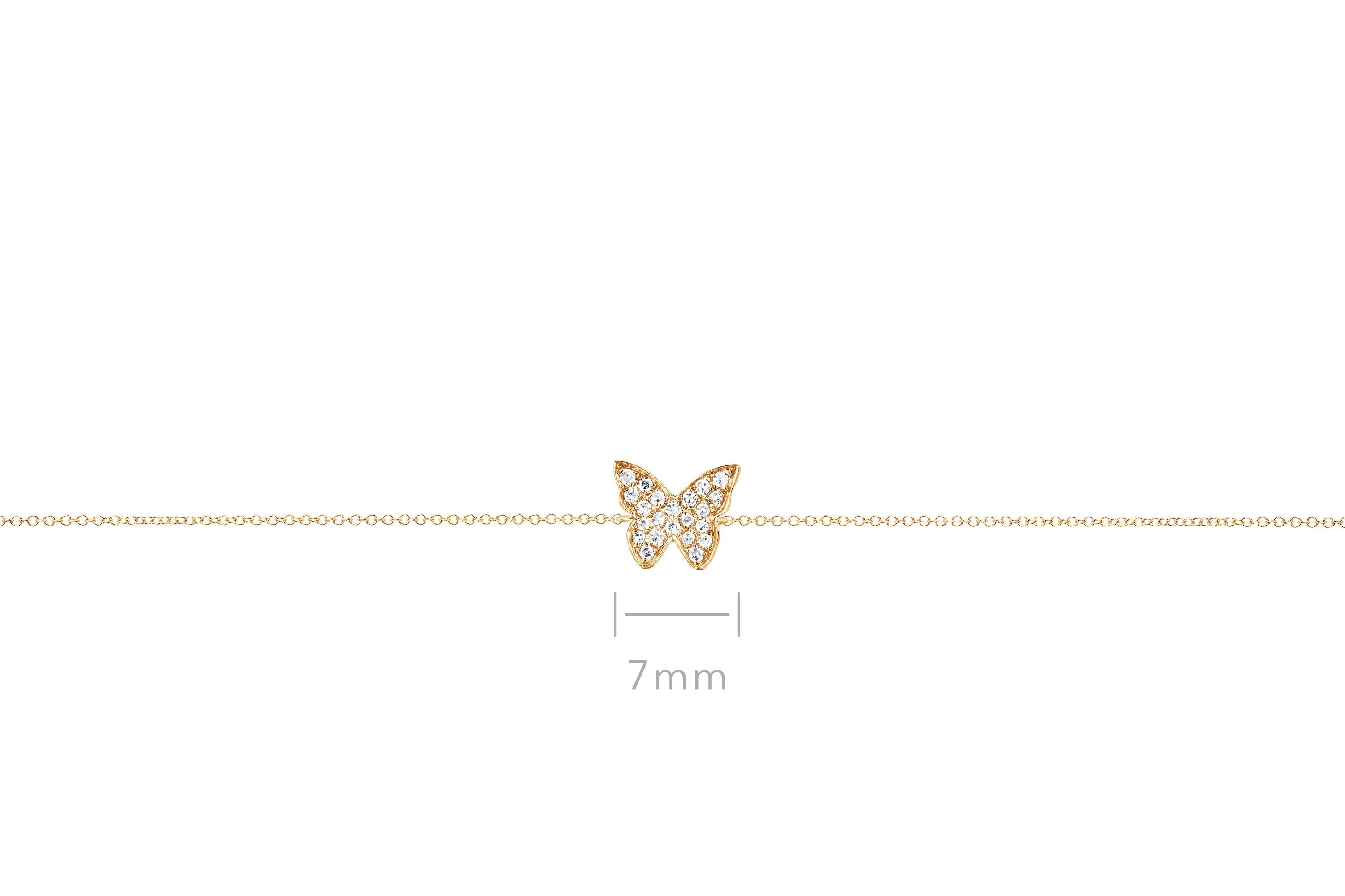 Diamond Butterfly Bracelet
