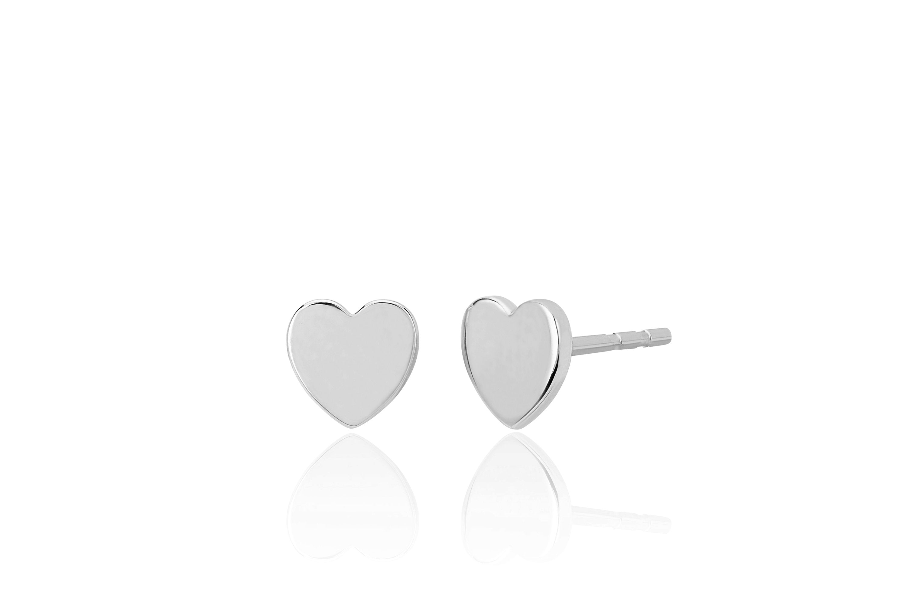 Gold Mini Heart Stud Earring