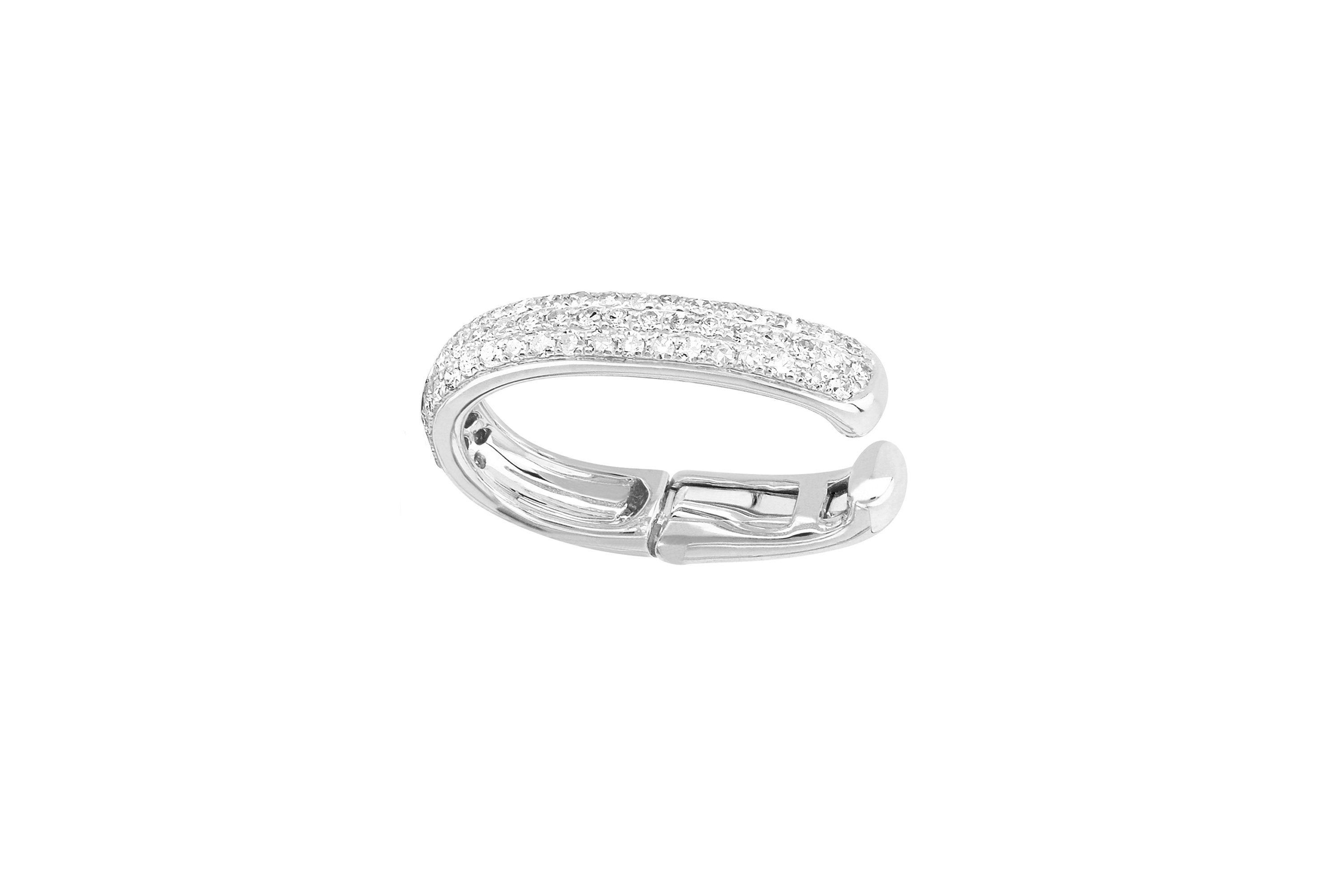 Triple Diamond Large Ear Cuff (No Piercing)