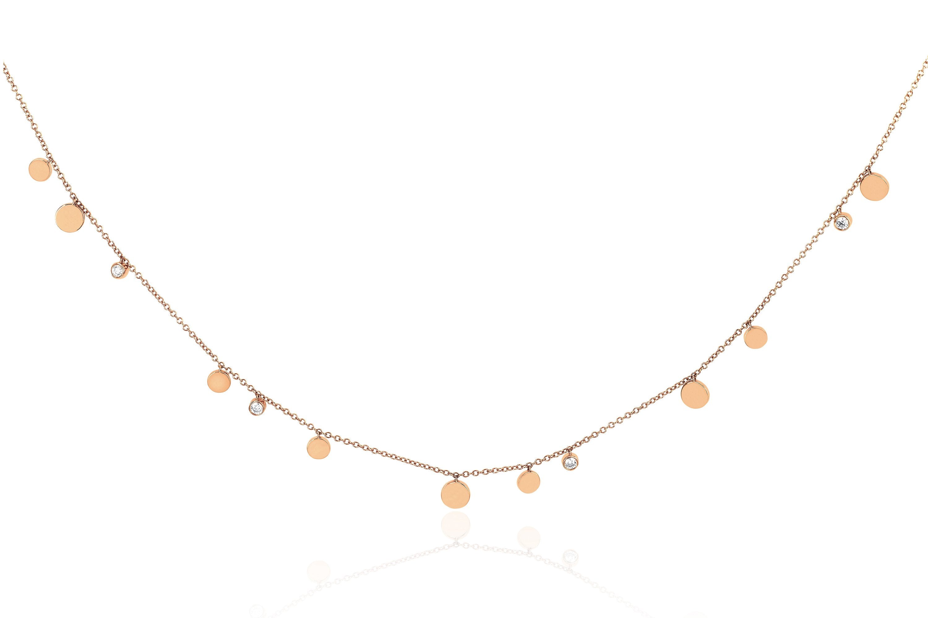 Gold & Diamond Confetti Necklace