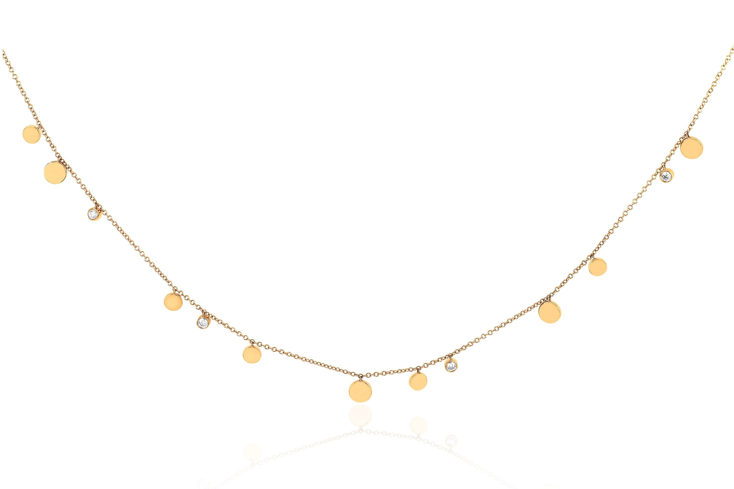 Gold & Diamond Confetti Necklace