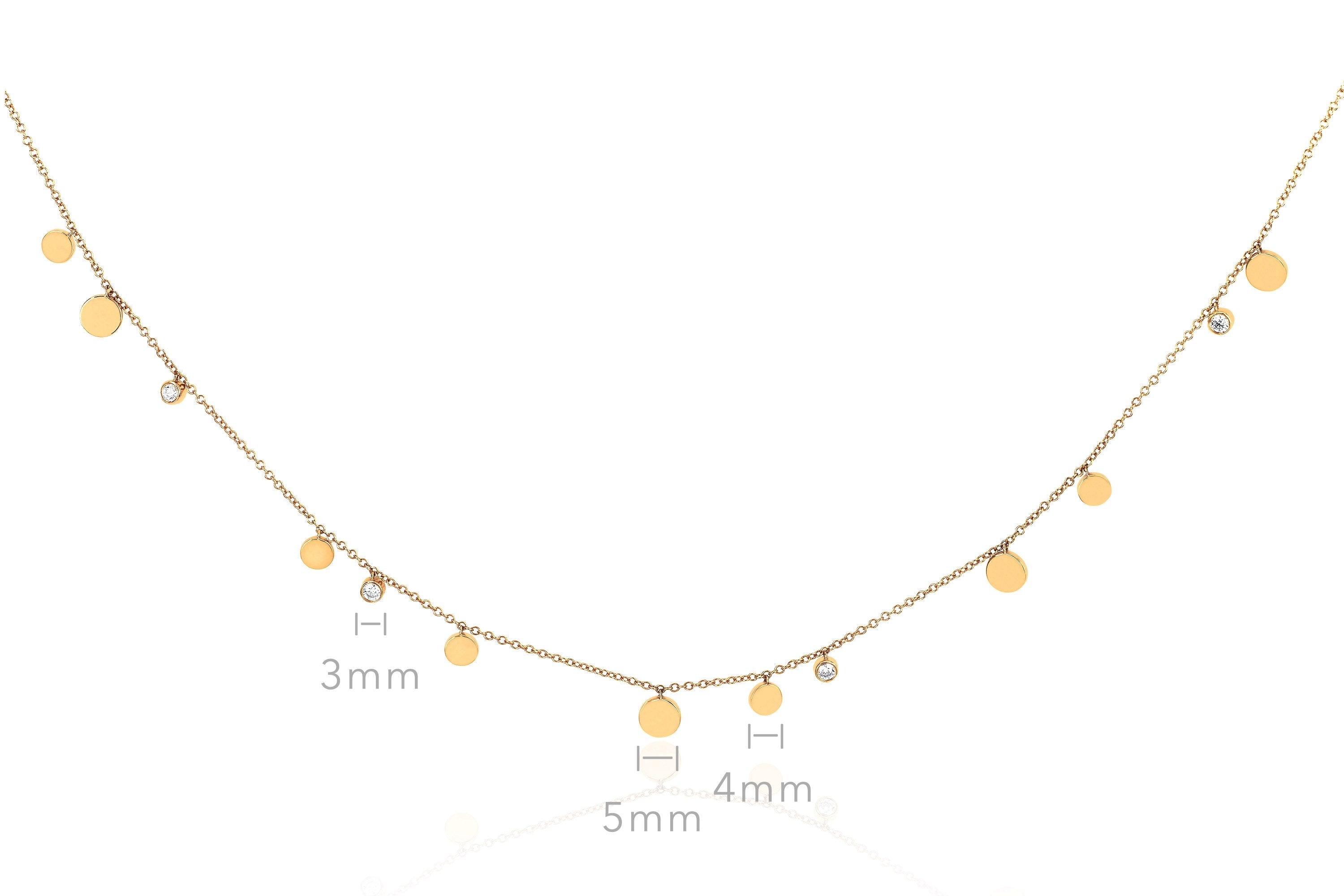 Gold & Diamond Confetti Necklace