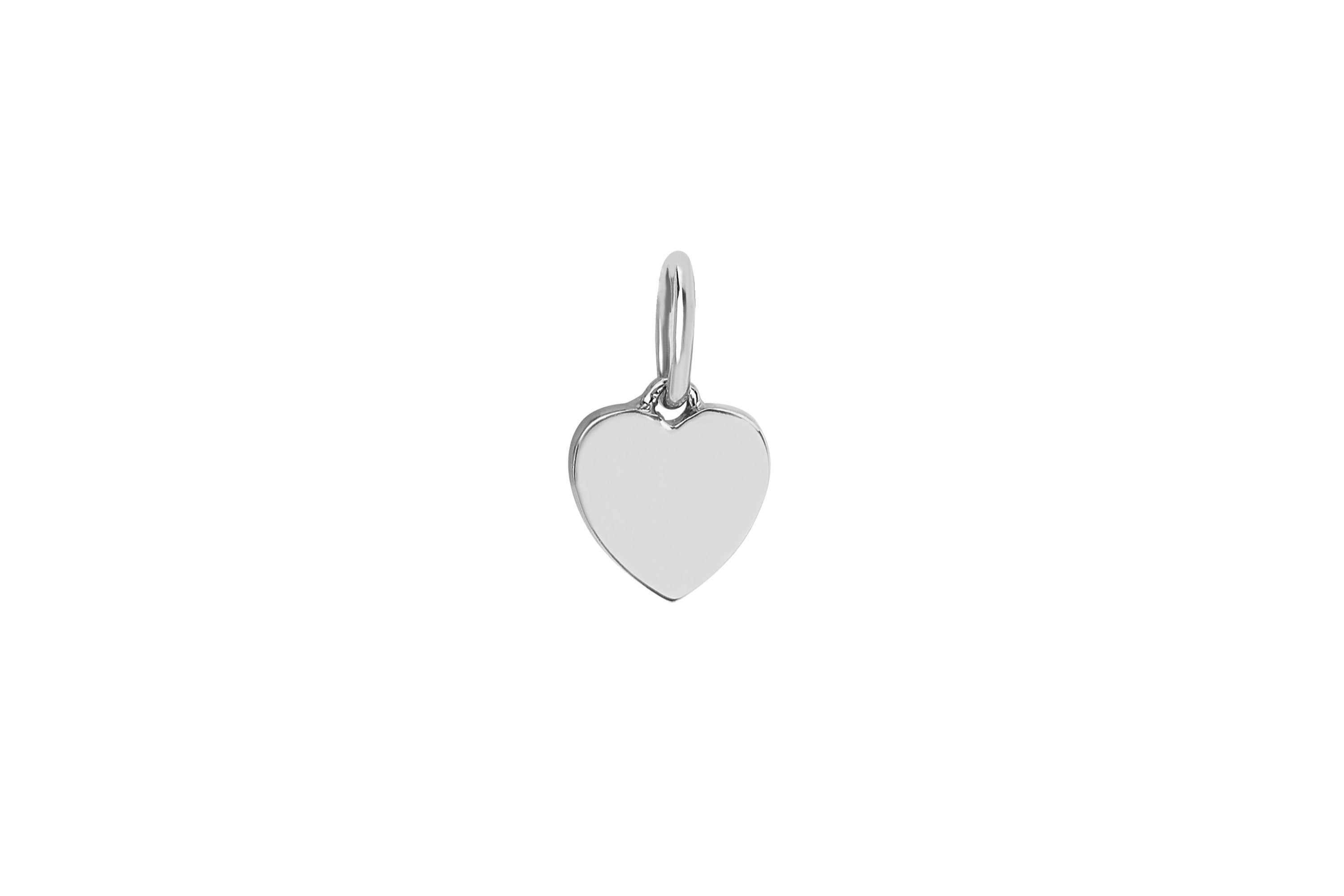 Gold Heart Necklace Charm
