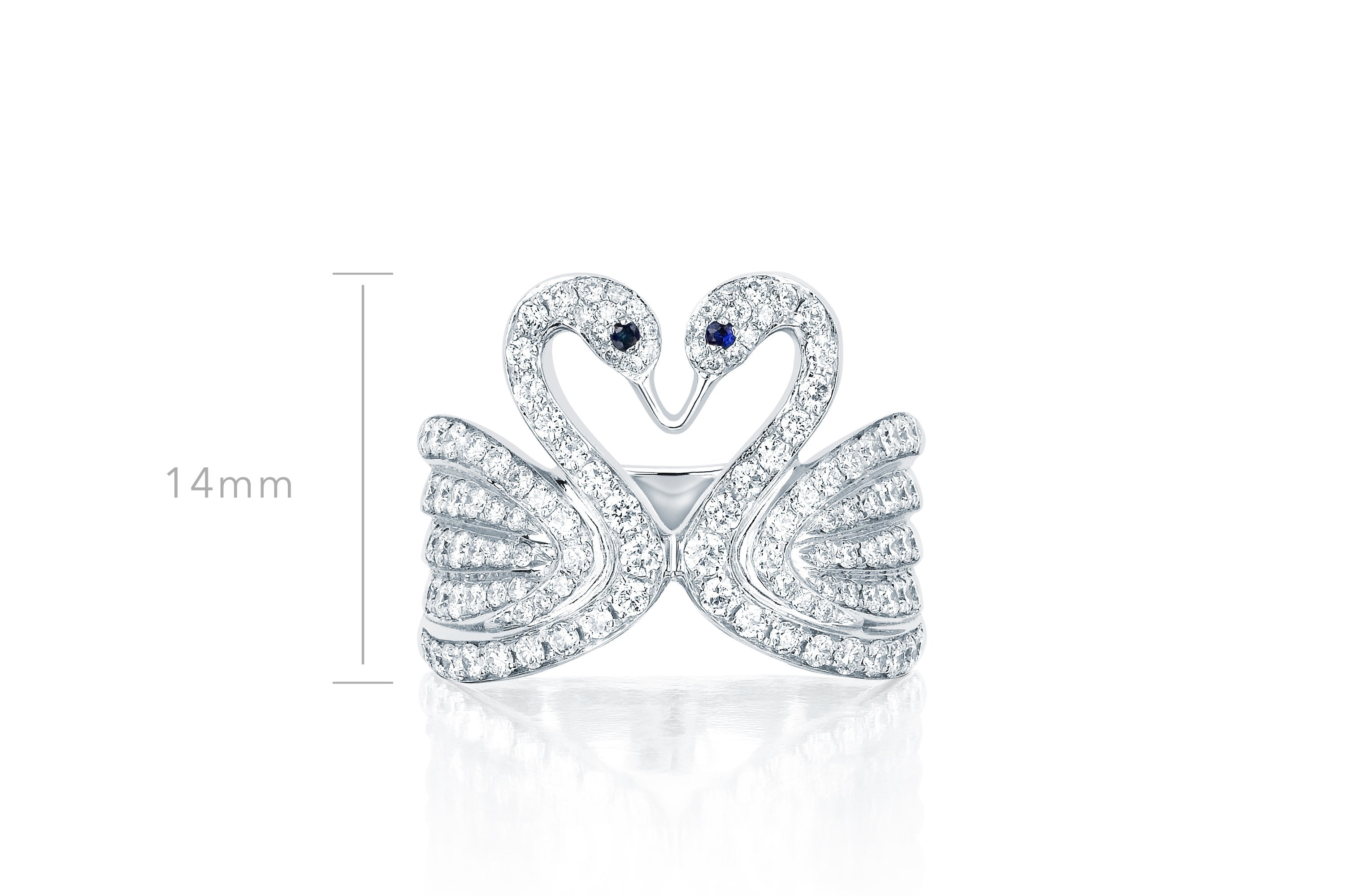 Diamond Swan Ring