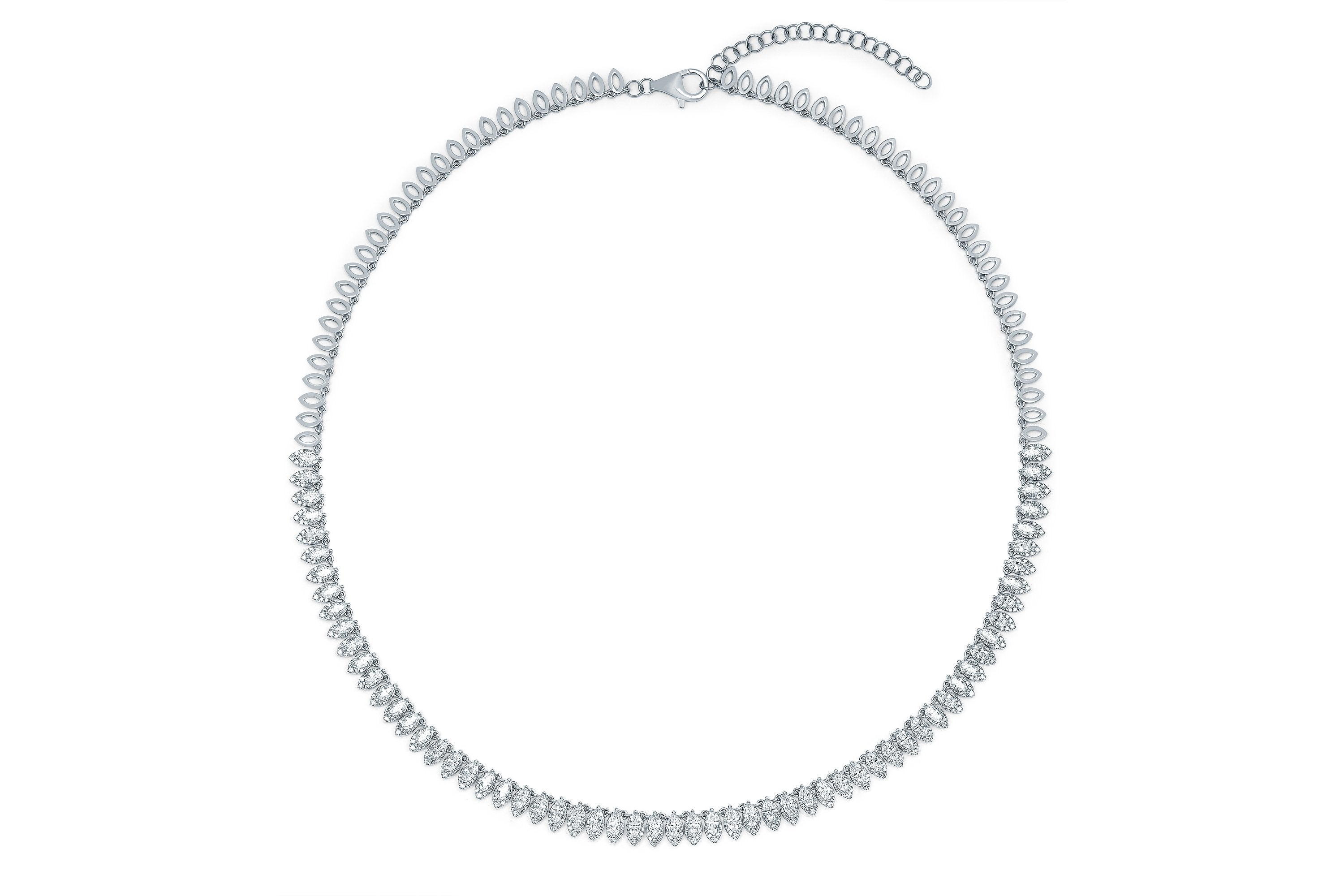 Diamond Pretty Lady Eternity Necklace