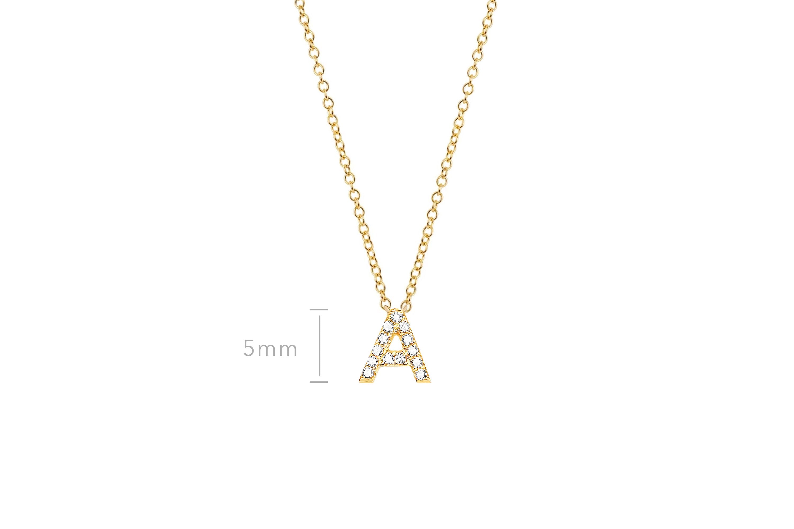 Diamond Initial Necklace