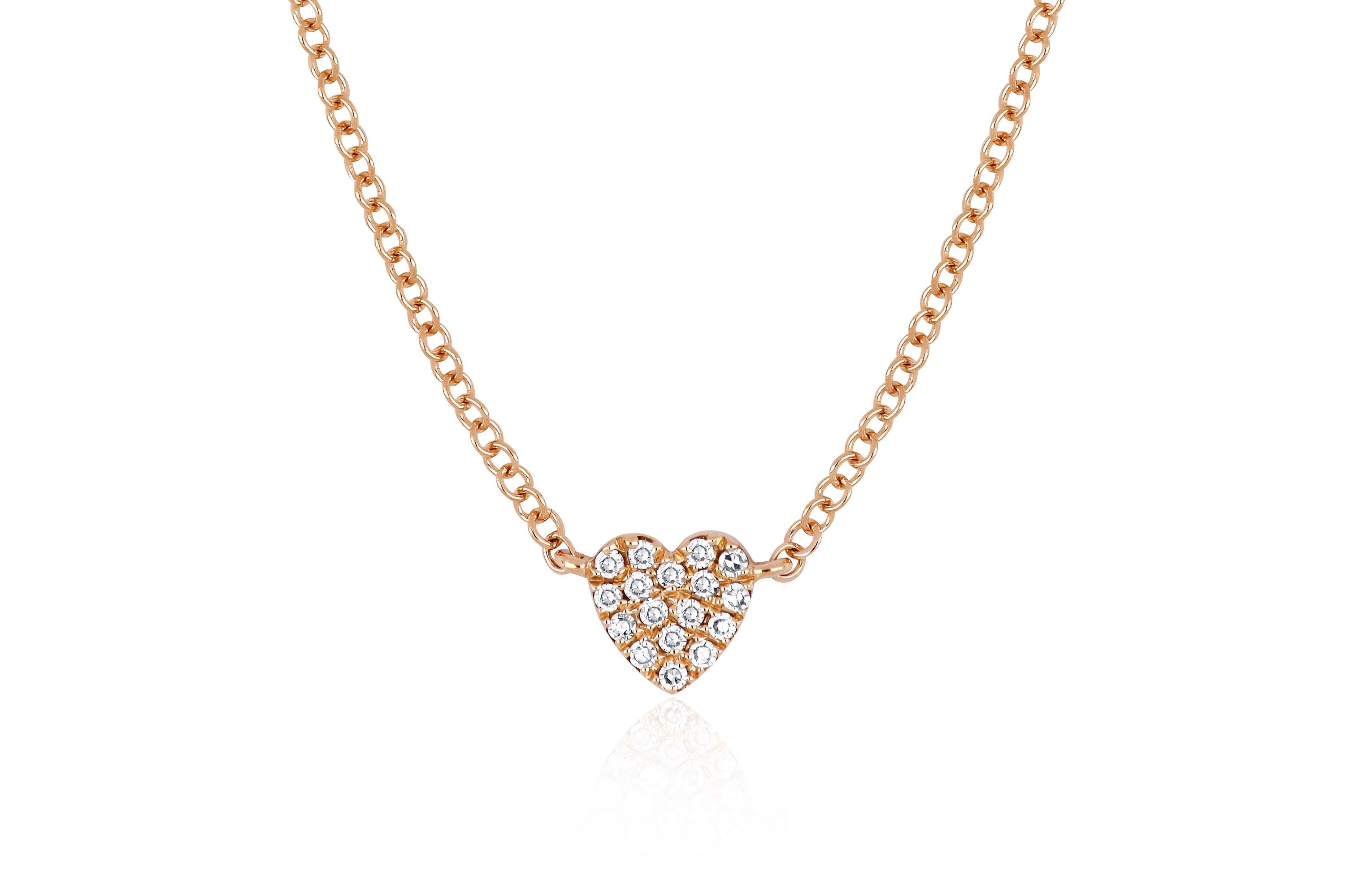Baby Diamond Heart Necklace