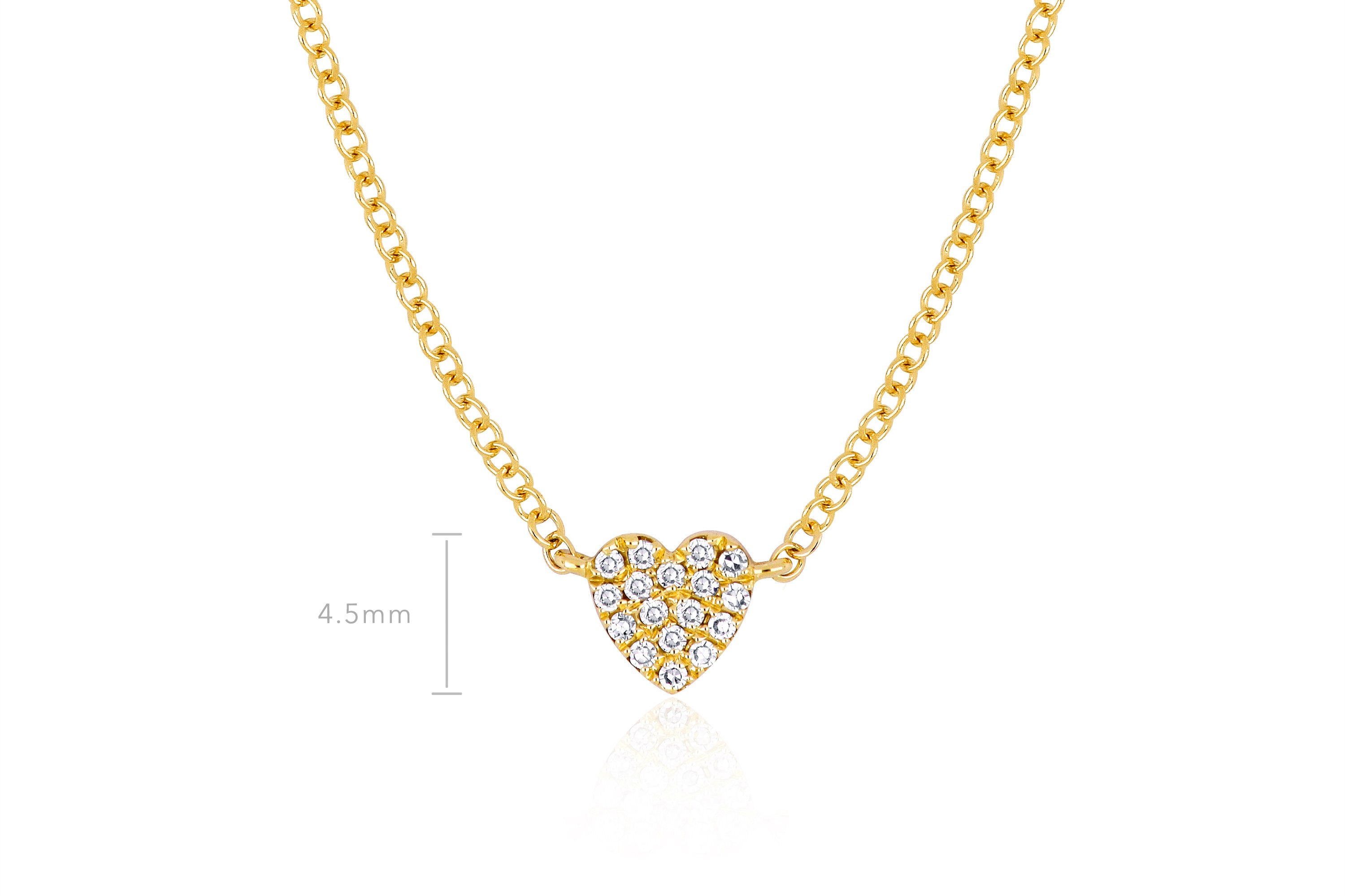 Baby Diamond Heart Necklace