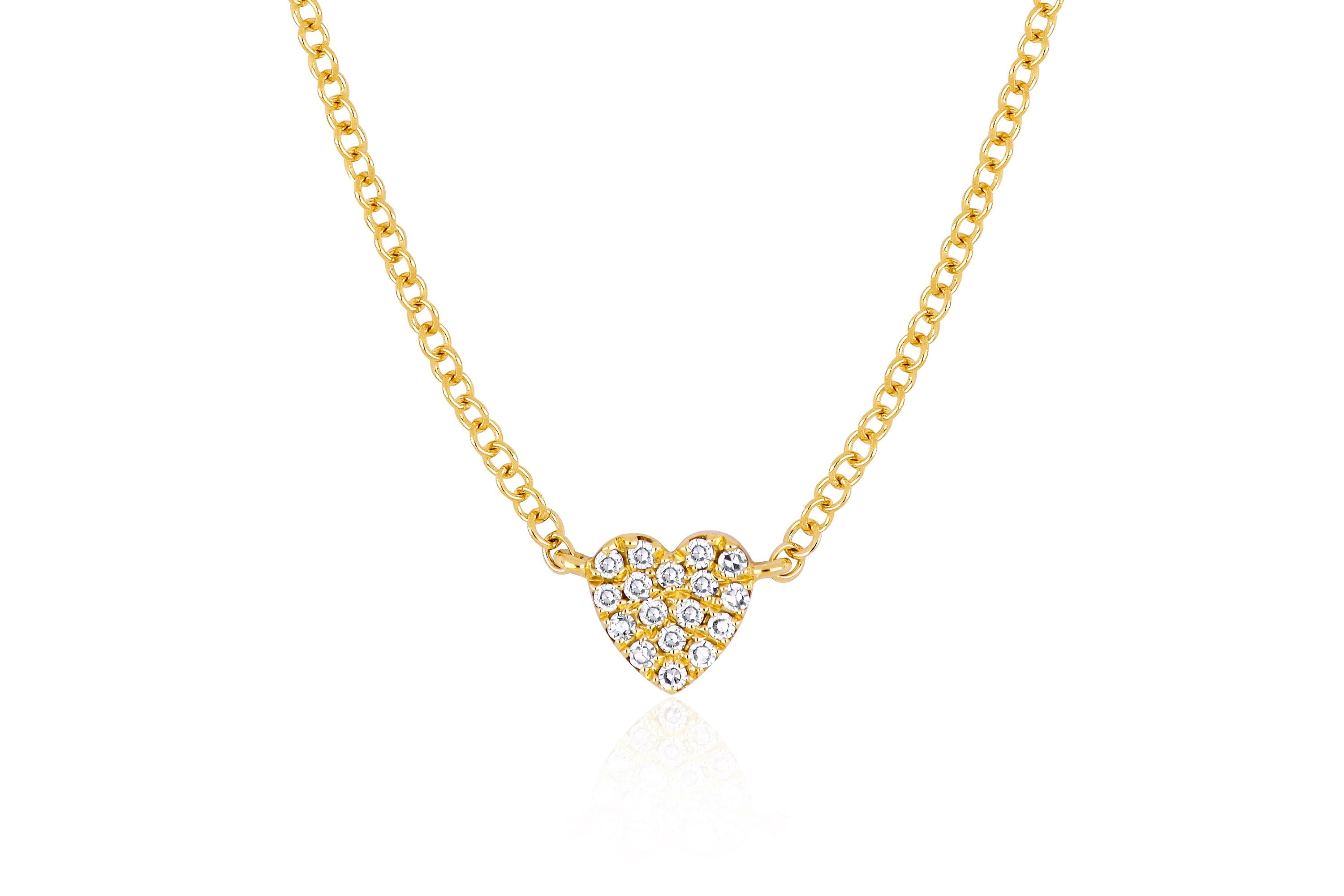 Baby Diamond Heart Necklace