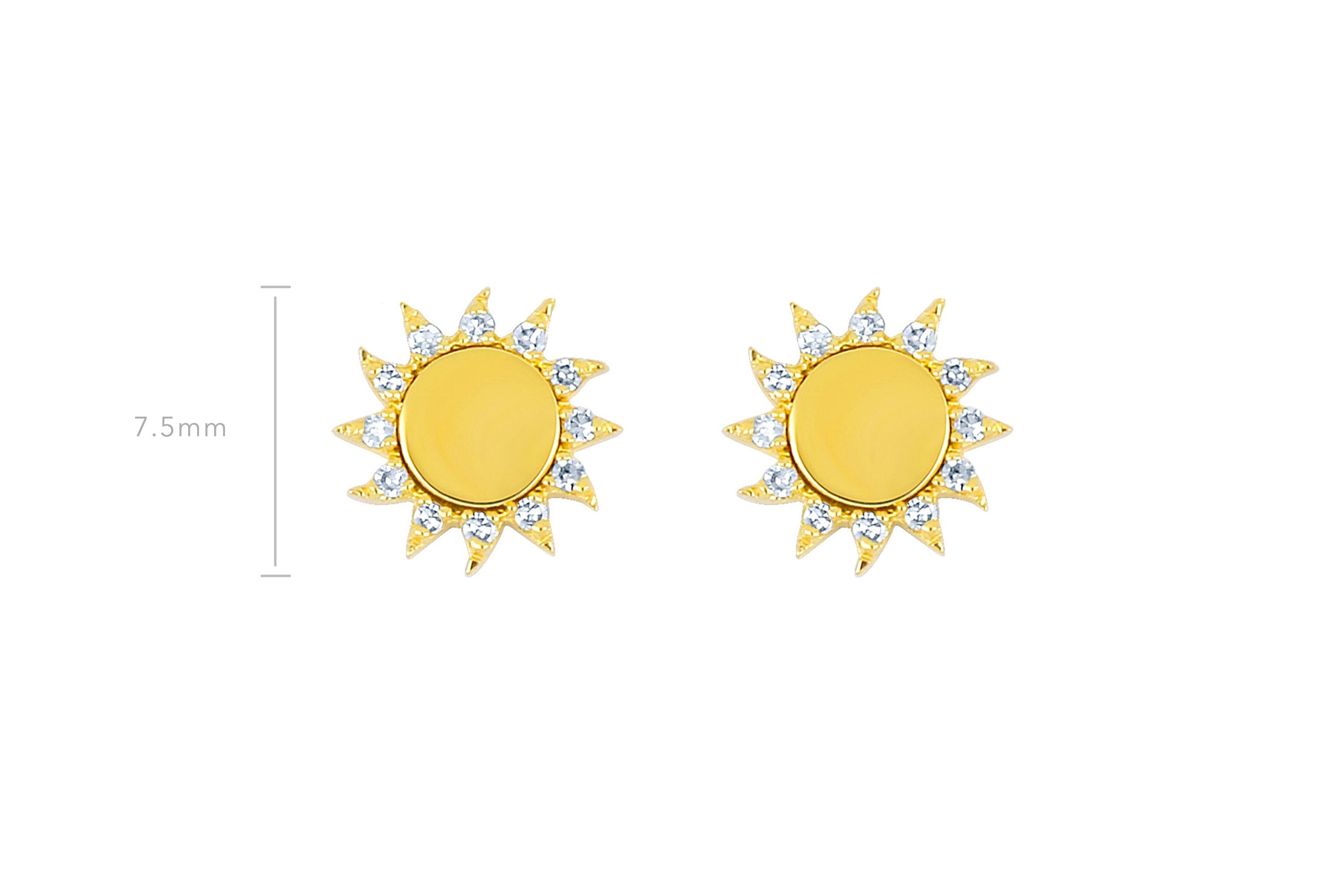 You Are My Sunshine Diamond Stud Earring