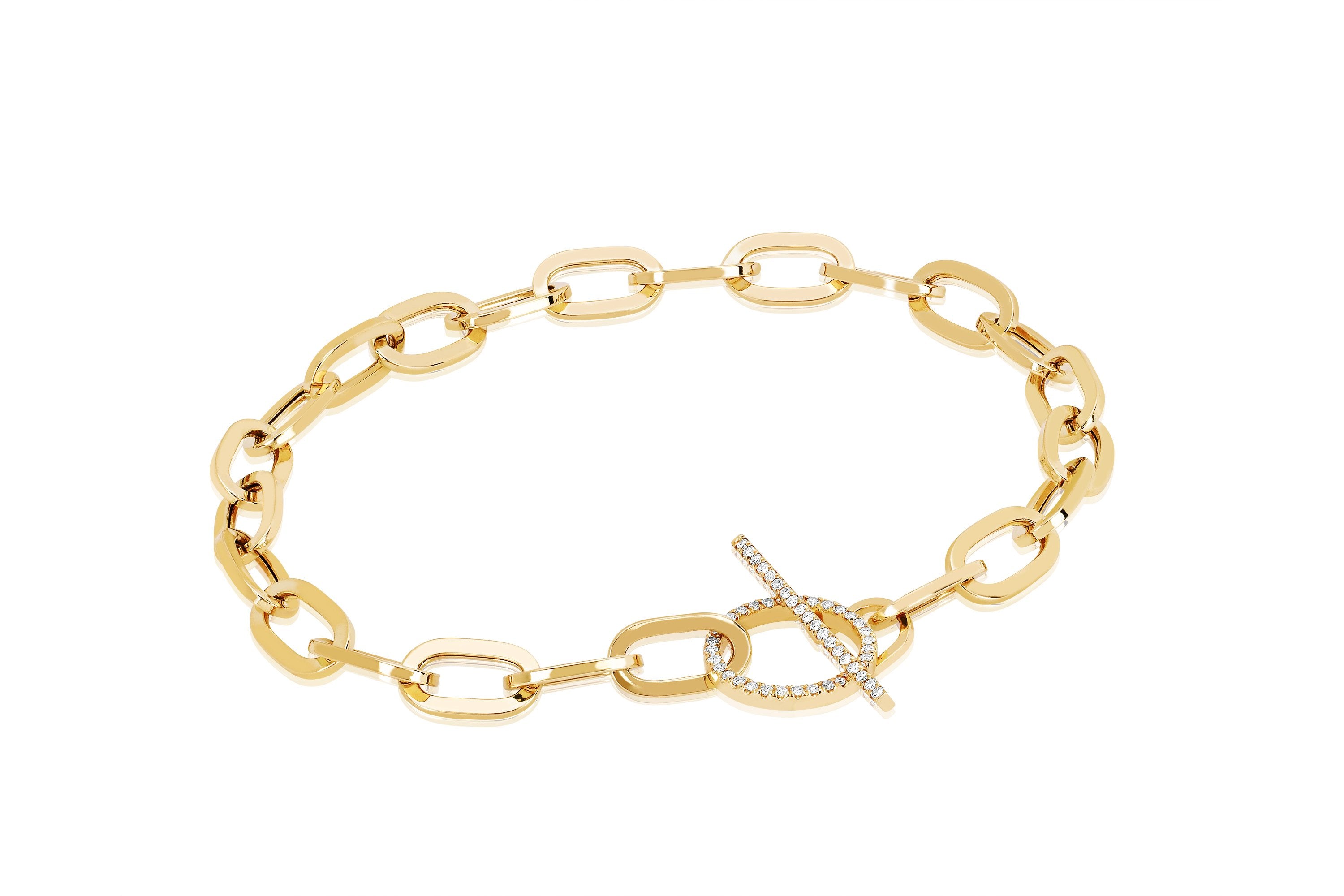 Jumbo Diamond Toggle Bracelet