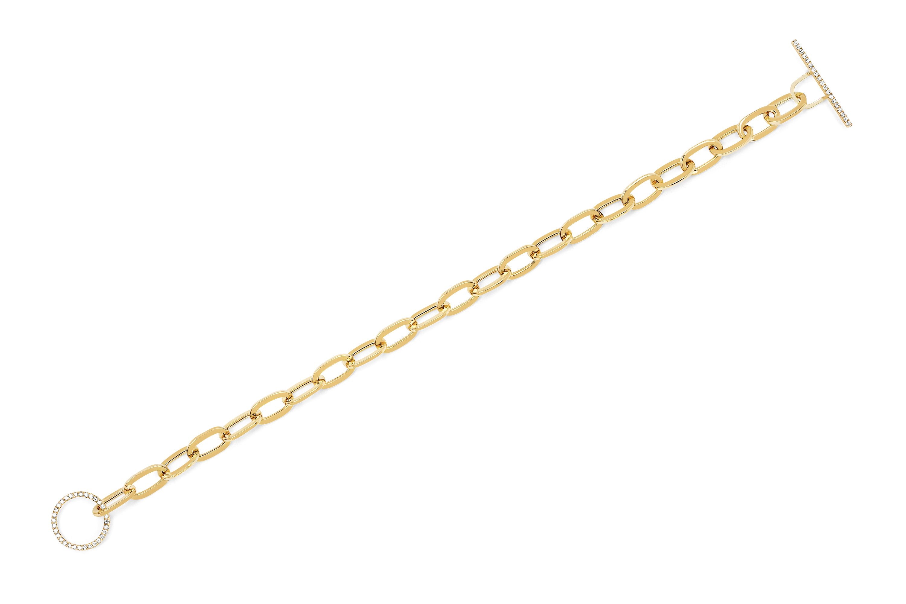 Jumbo Diamond Toggle Bracelet