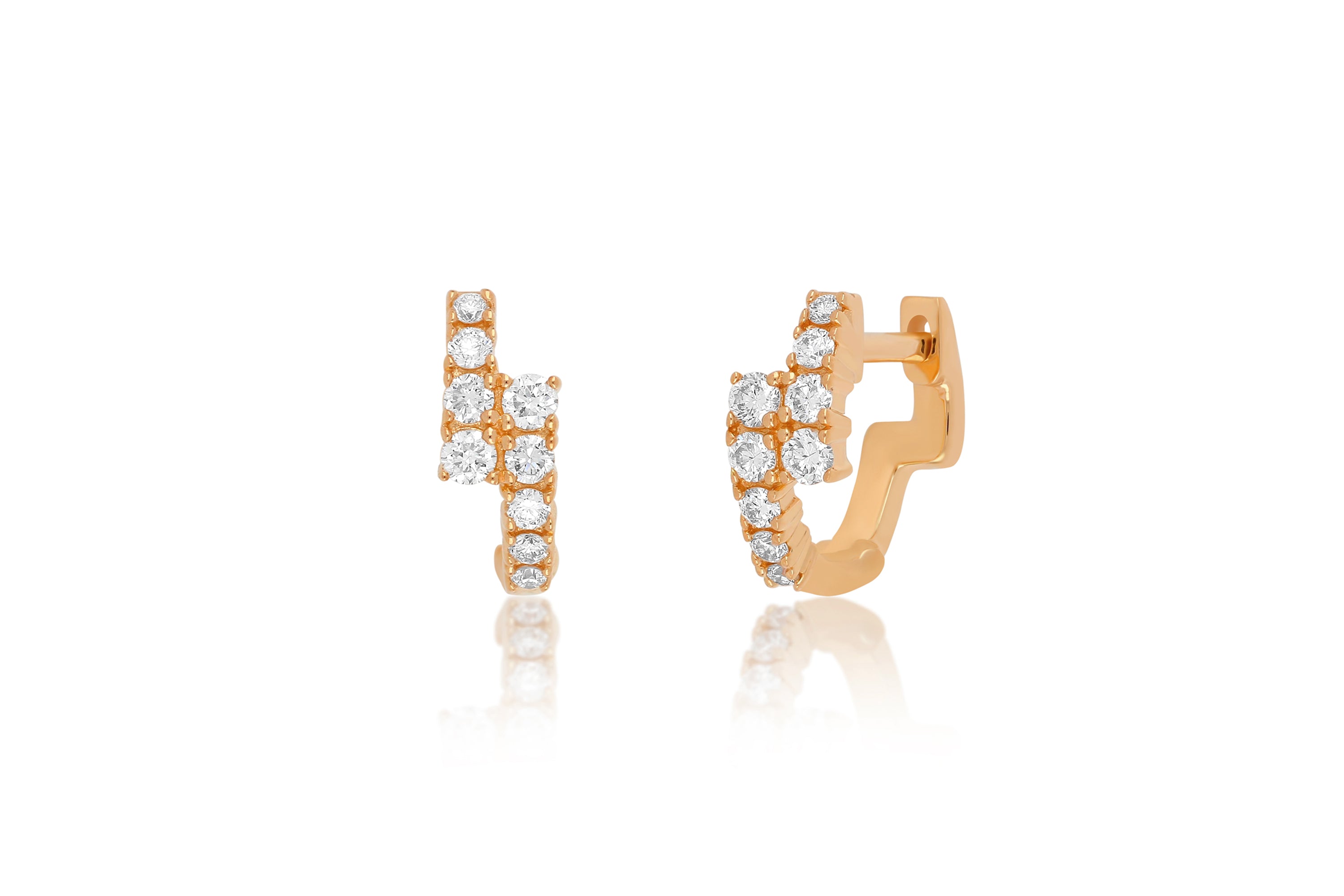 Diamond Marley Mini Huggie Earring