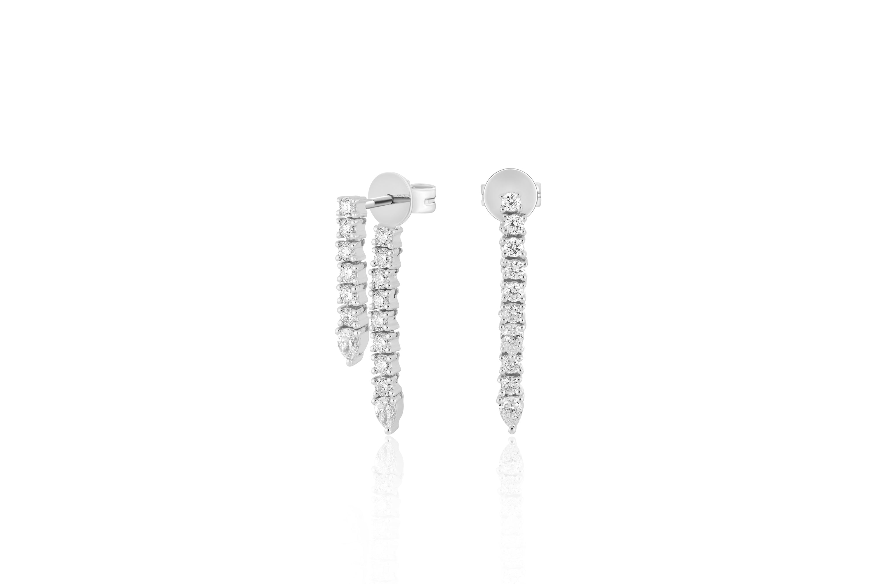 Diamond Teardrop Fringe Earring