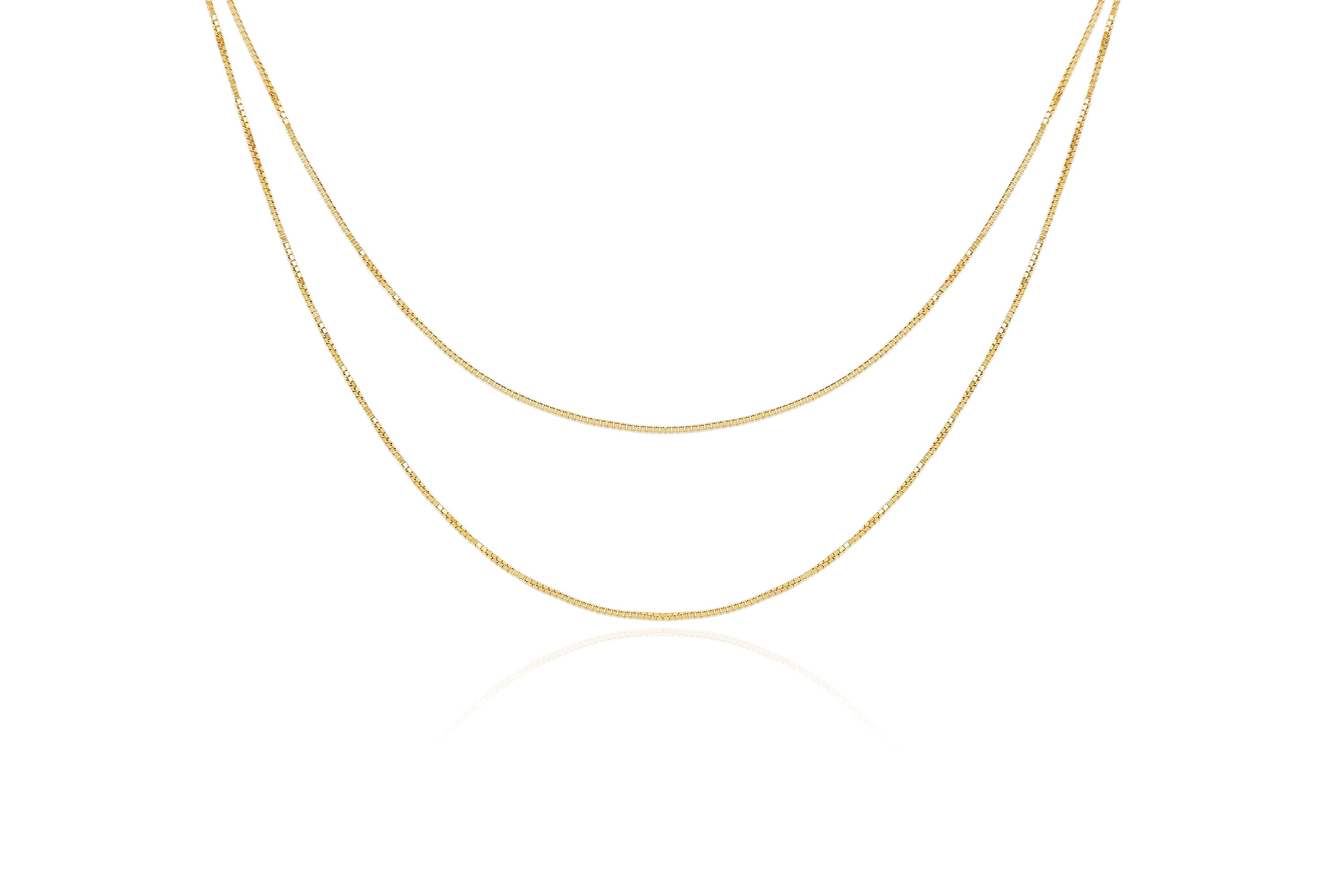 Double Strand Liquid Gold Necklace