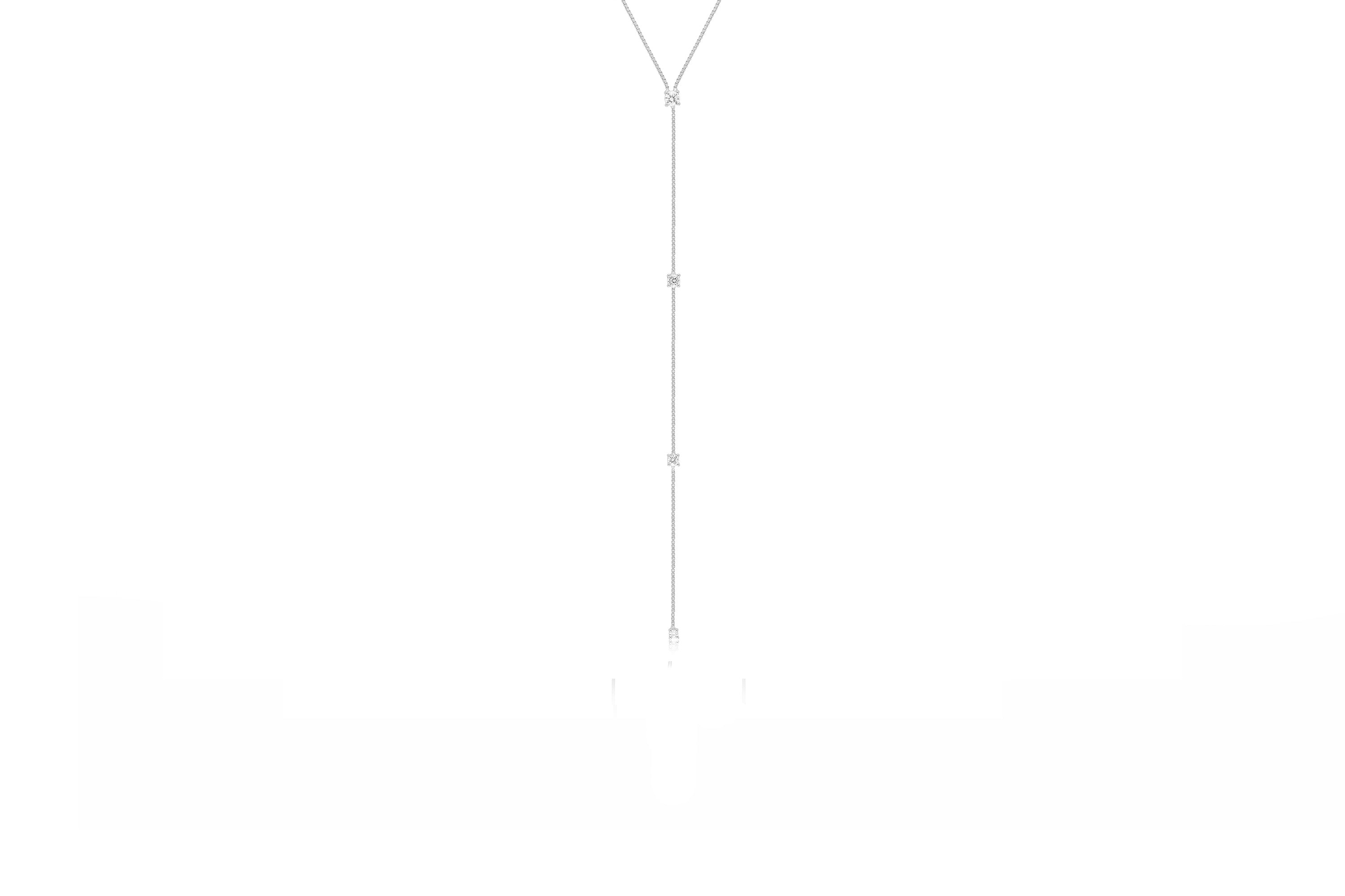 Diamond Callae Lariat Necklace