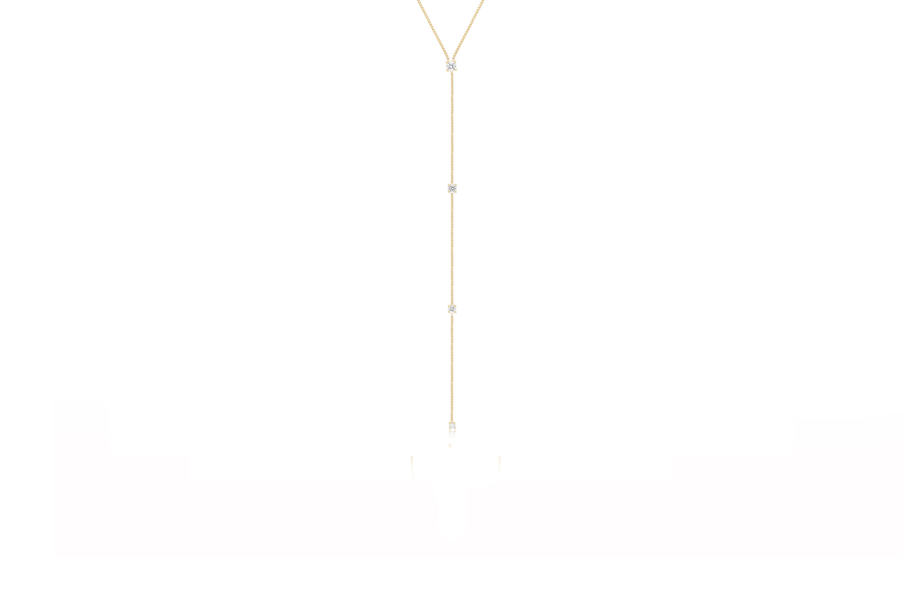 Diamond Callae Lariat Necklace