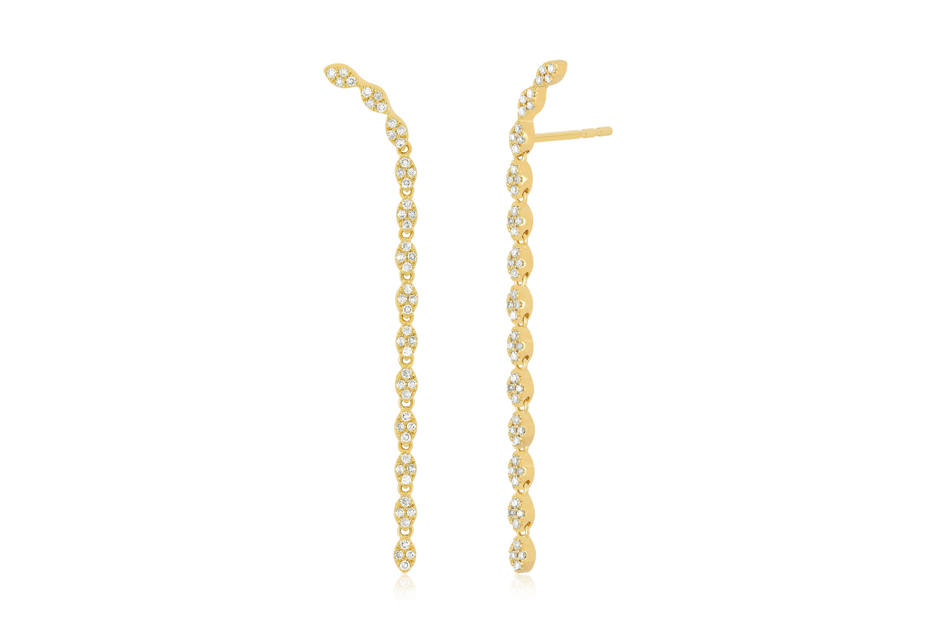Pavé Diamond Marquise Waterfall Earring