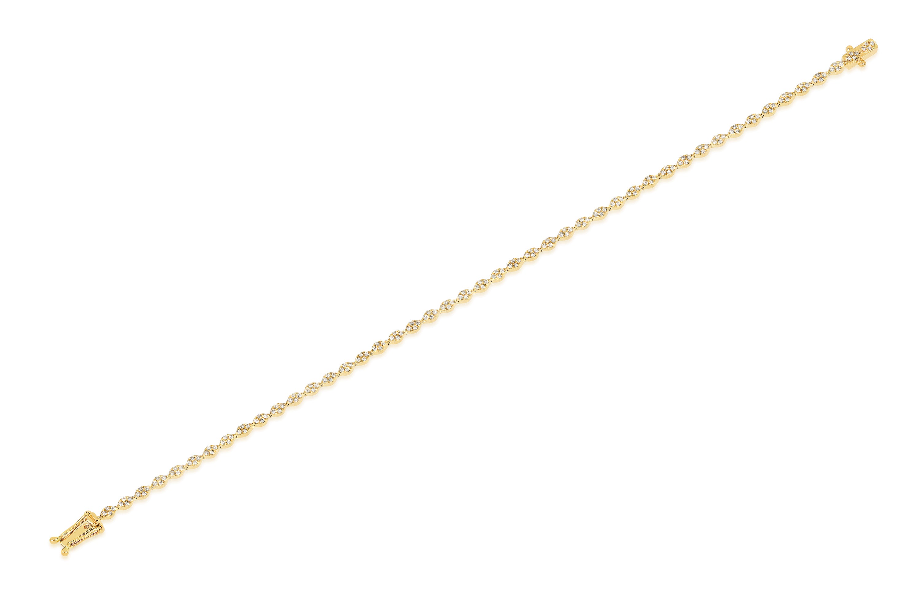 Pavé Diamond Marquise Eternity Bracelet