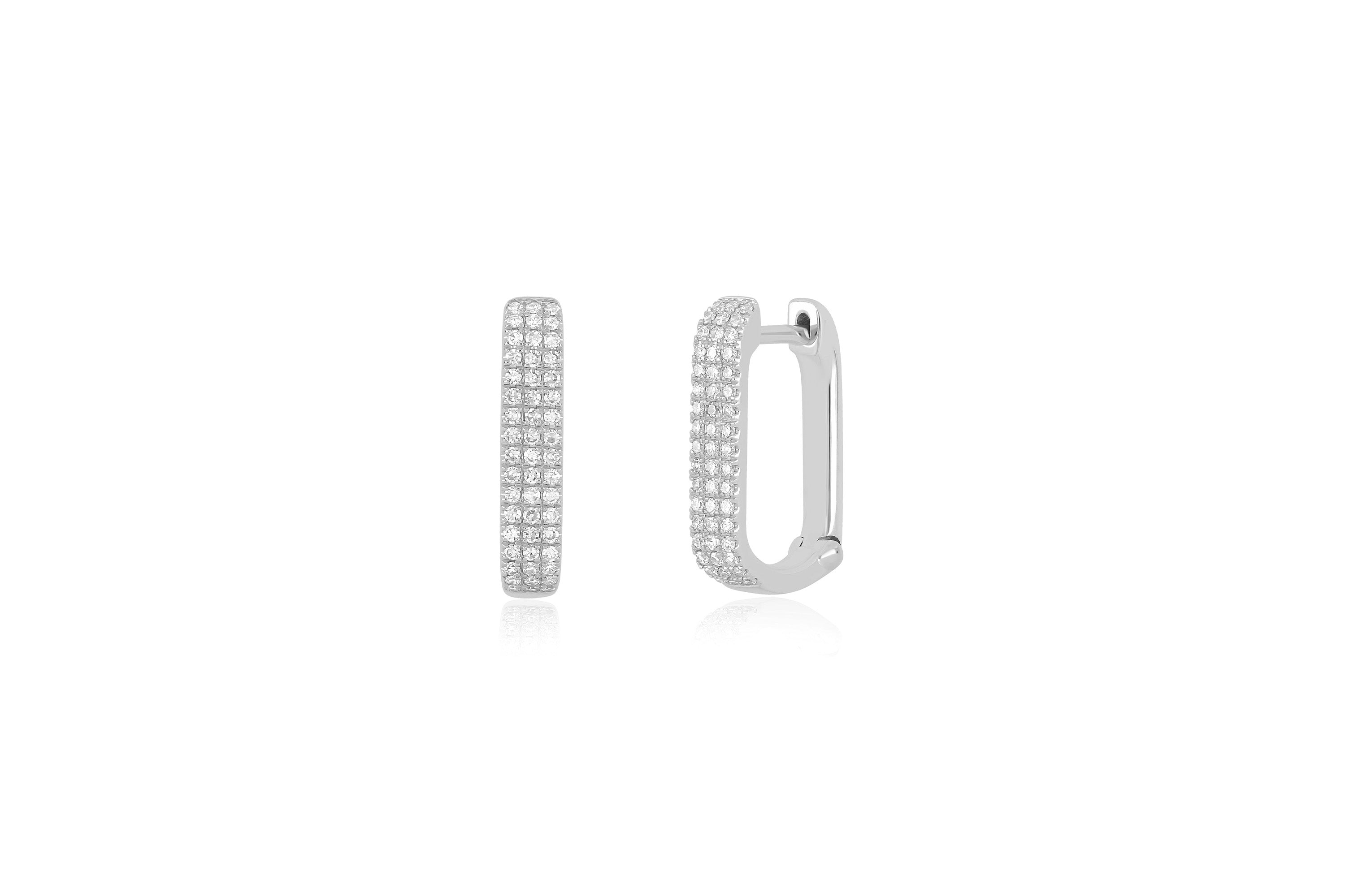 Diamond Jumbo Lola Huggie Earring