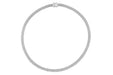 Diamond Bar Mesh Necklace in 14k white gold