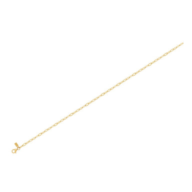 Mini Link Anklet in 14k yellow gold