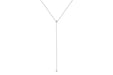 Diamond Pillow Lariat Necklace in 14k white gold