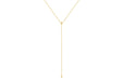 Diamond Pillow Lariat Necklace in 14k yellow gold