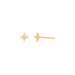 Diamond Sparkle Stud Earring in 14k yellow gold