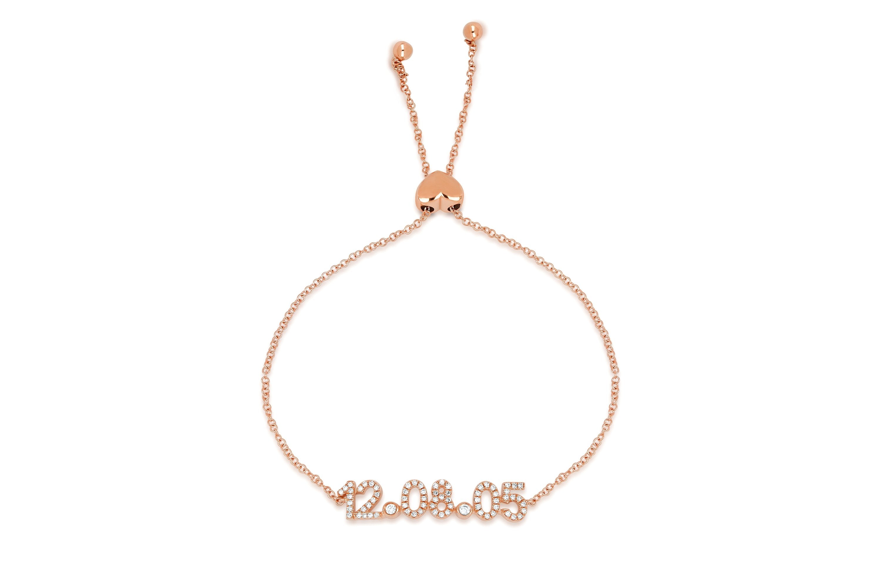 Diamond Date Bolo Bracelet