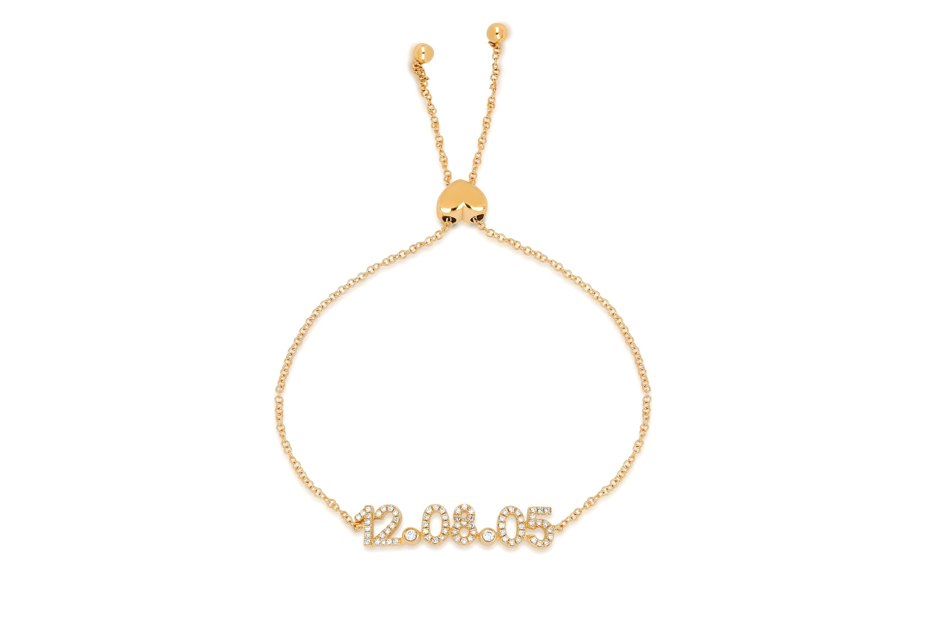 Diamond Date Bolo Bracelet