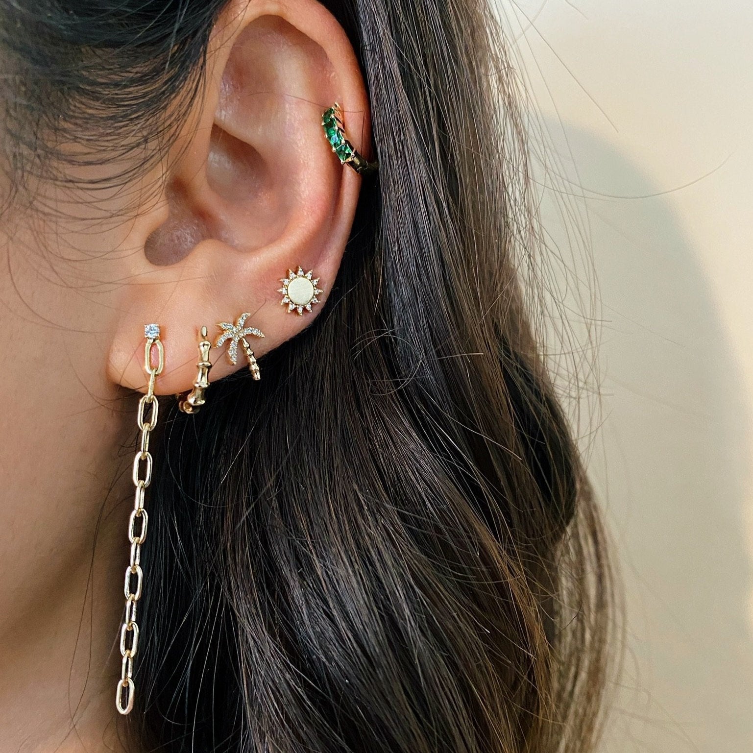 You Are My Sunshine Diamond Stud Earring