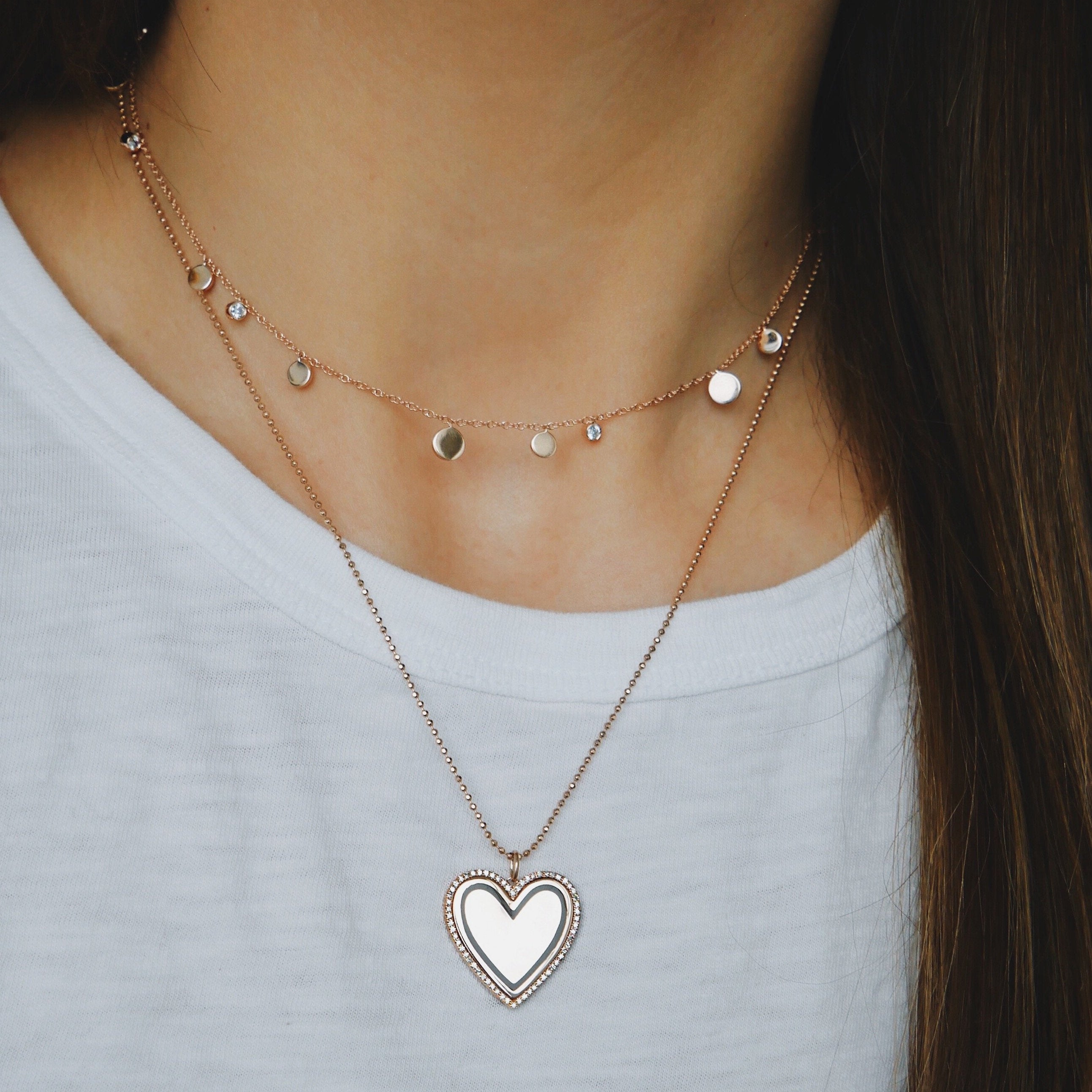 Gold & Diamond Confetti Necklace