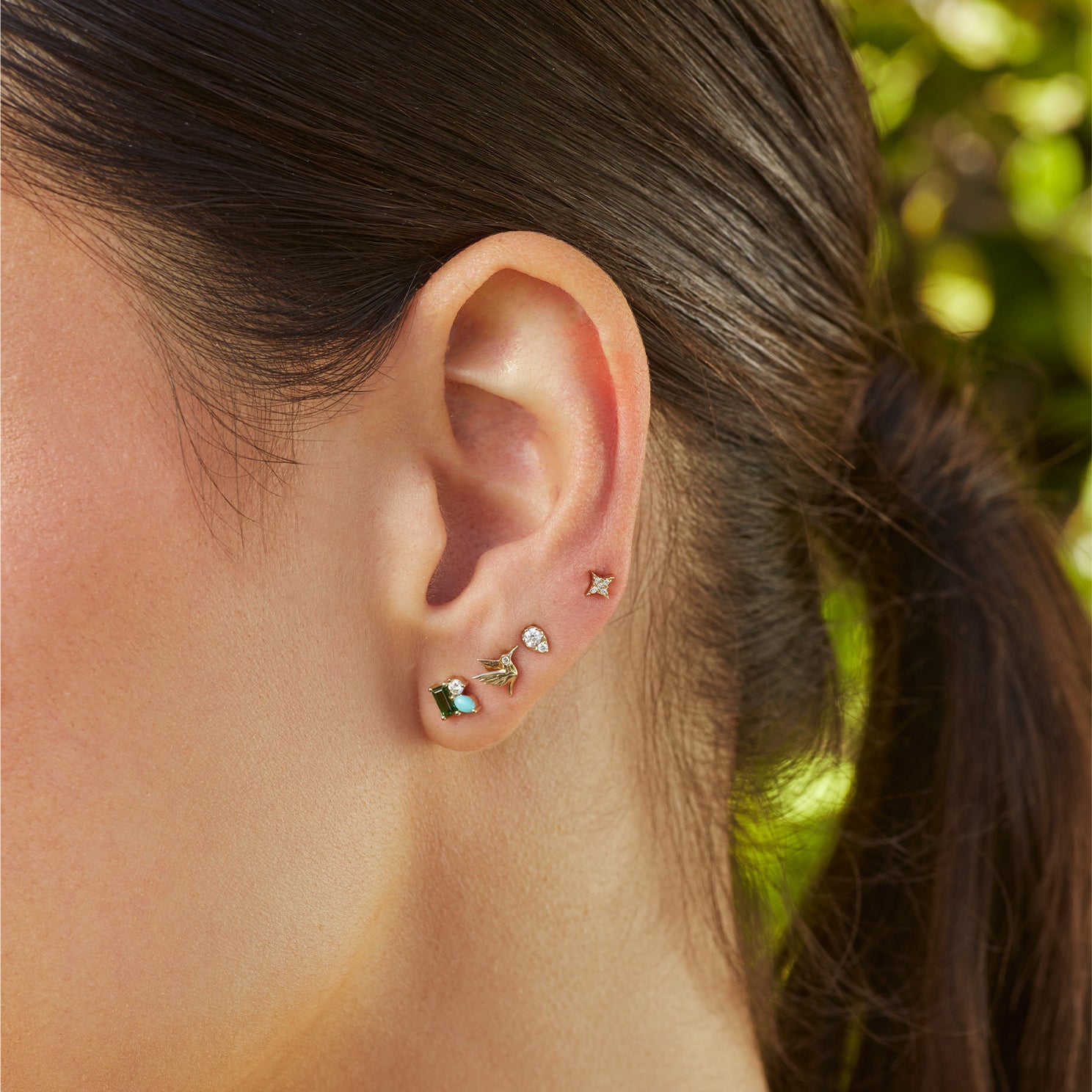 Diamond Sparkle Stud Earring