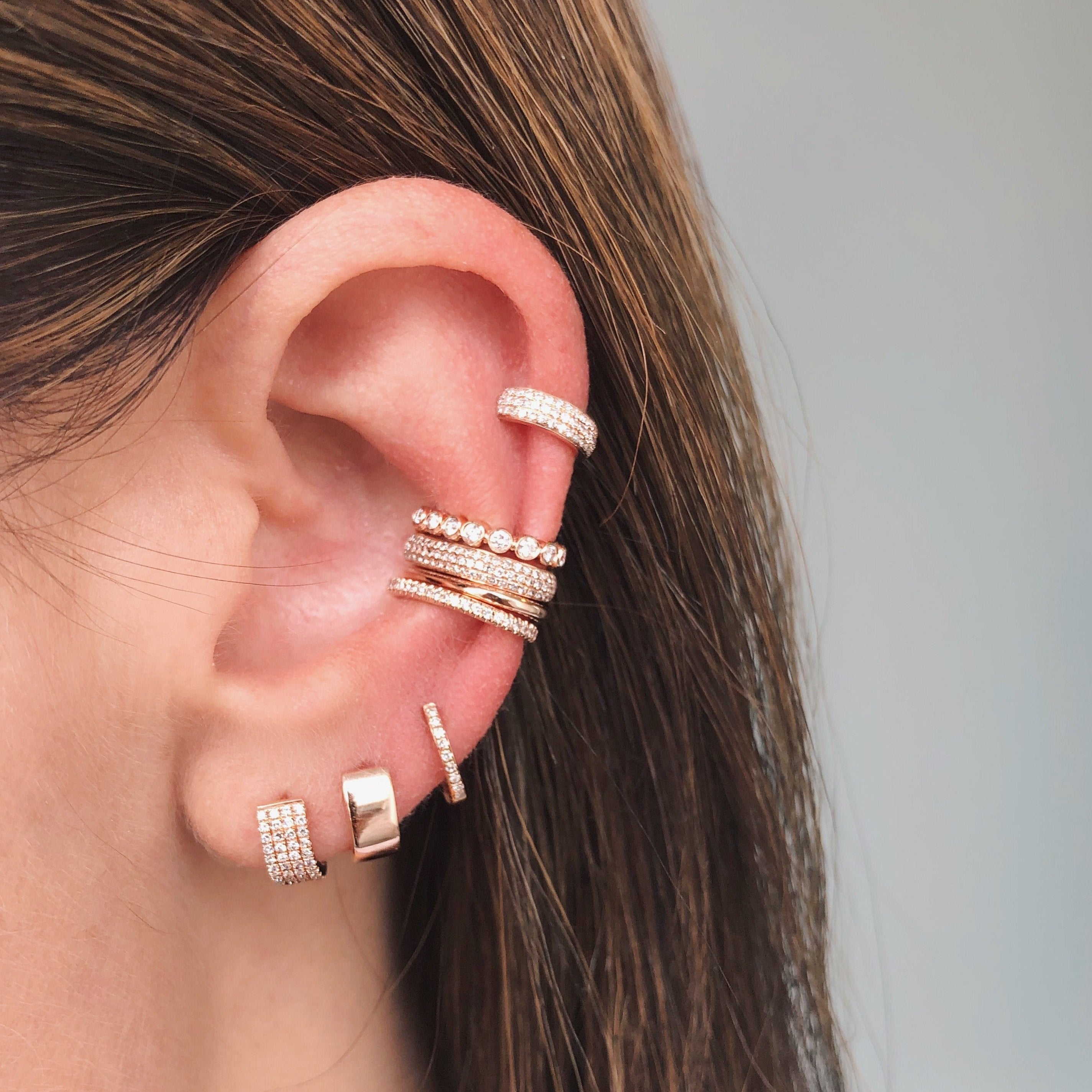 Gold Jumbo Huggie Earring